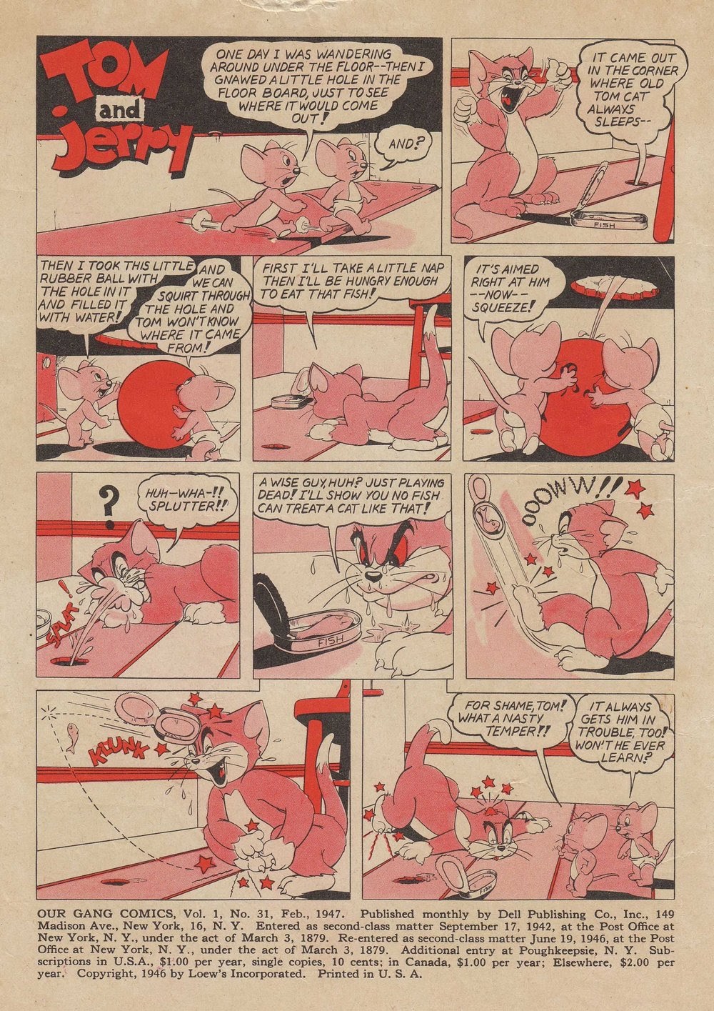 Read online Our Gang Comics comic -  Issue #31 - 2