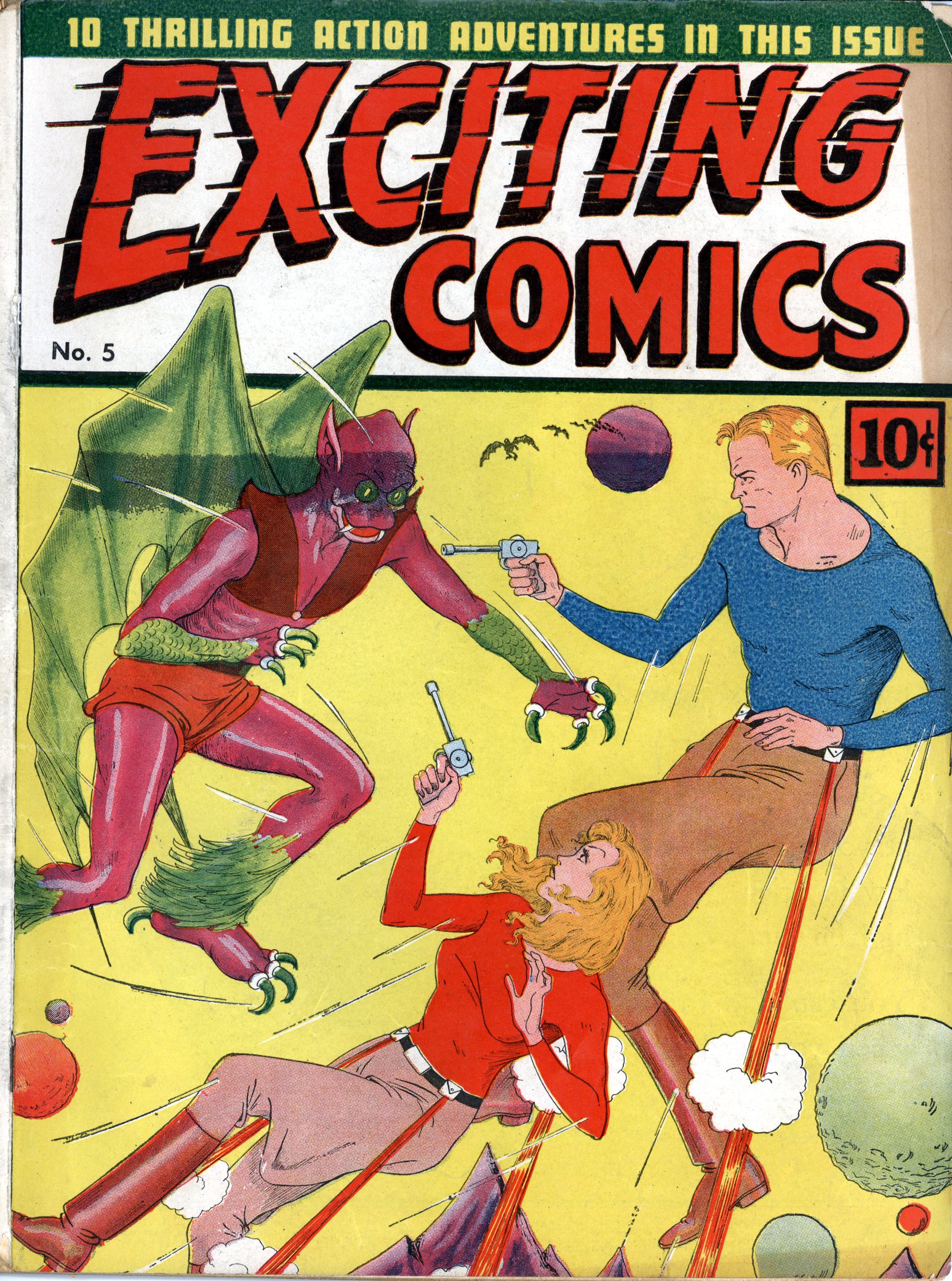 Read online Exciting Comics comic -  Issue #5 - 1
