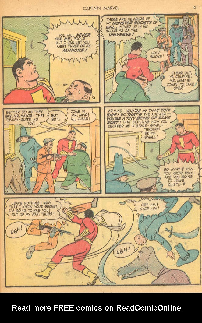 Read online Captain Marvel Adventures comic -  Issue #27 - 61