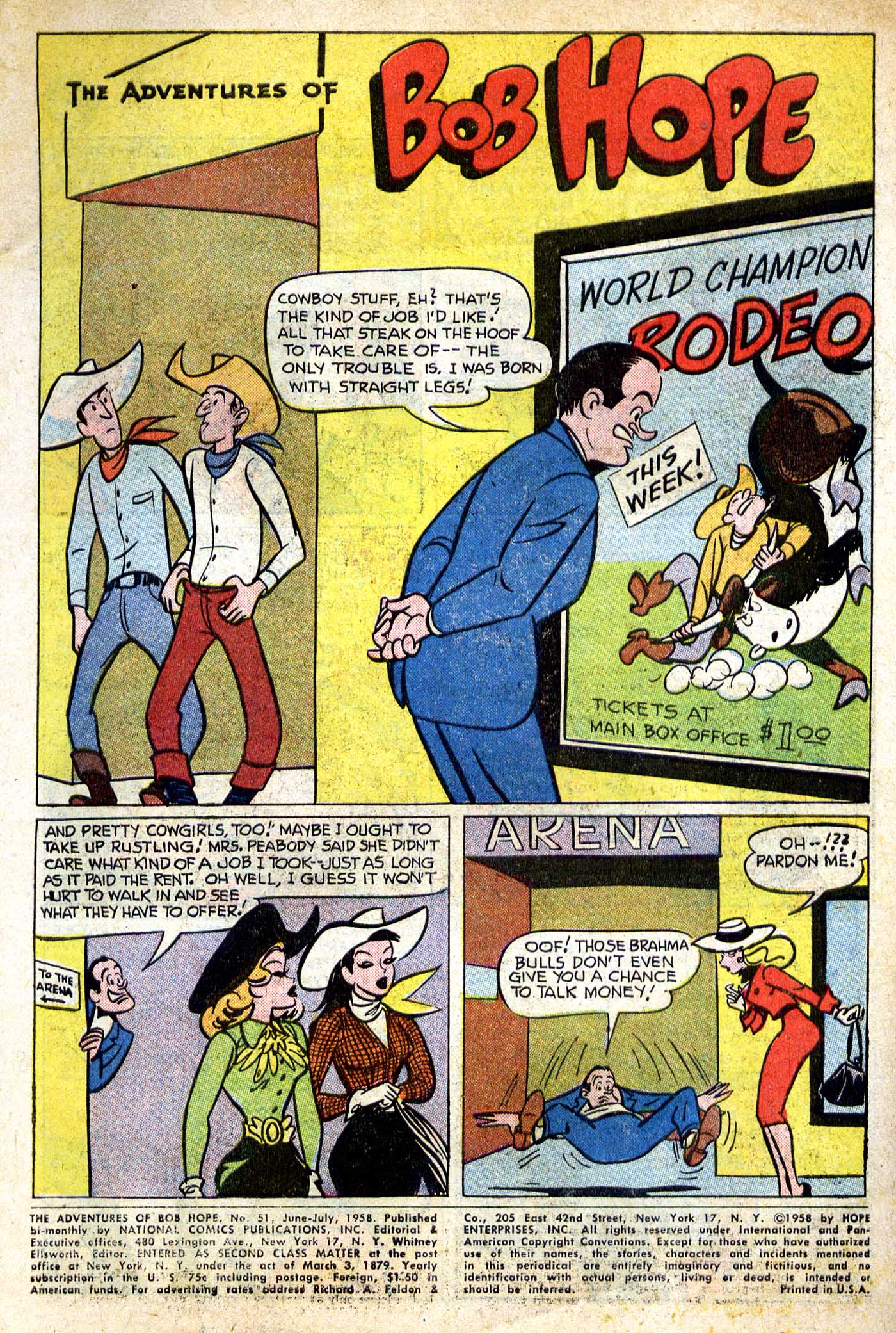Read online The Adventures of Bob Hope comic -  Issue #51 - 4