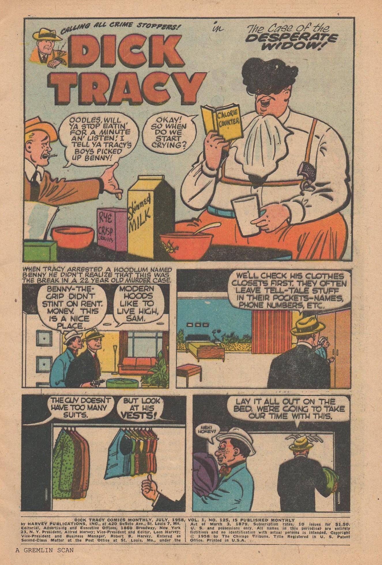 Read online Dick Tracy comic -  Issue #125 - 3