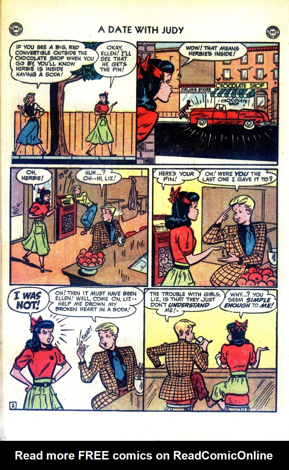 Read online A Date with Judy comic -  Issue #22 - 22