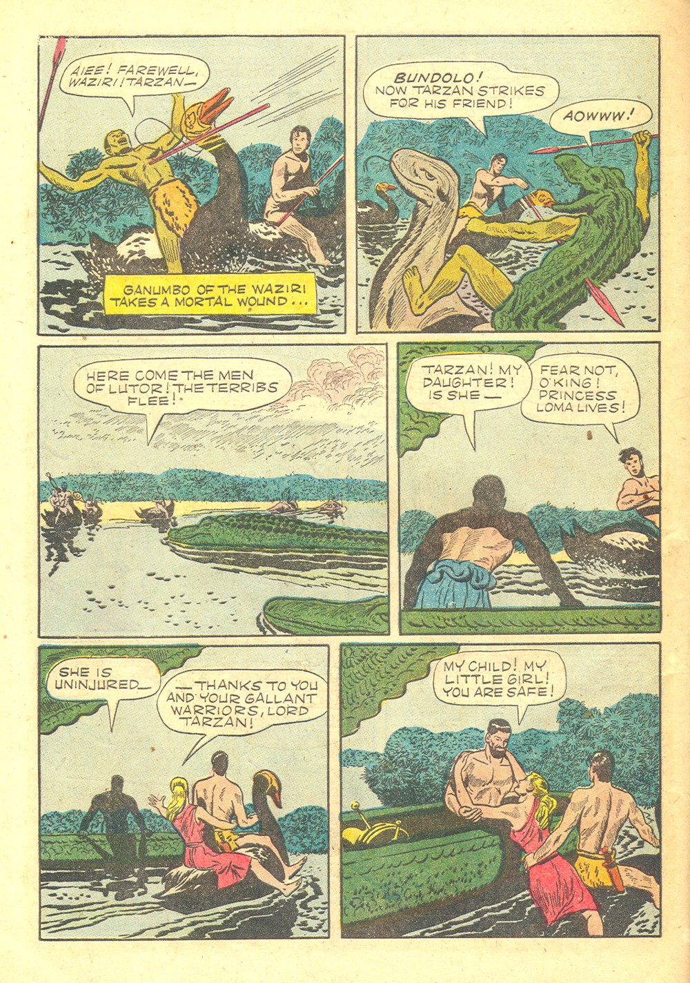 Read online Tarzan (1948) comic -  Issue #36 - 40