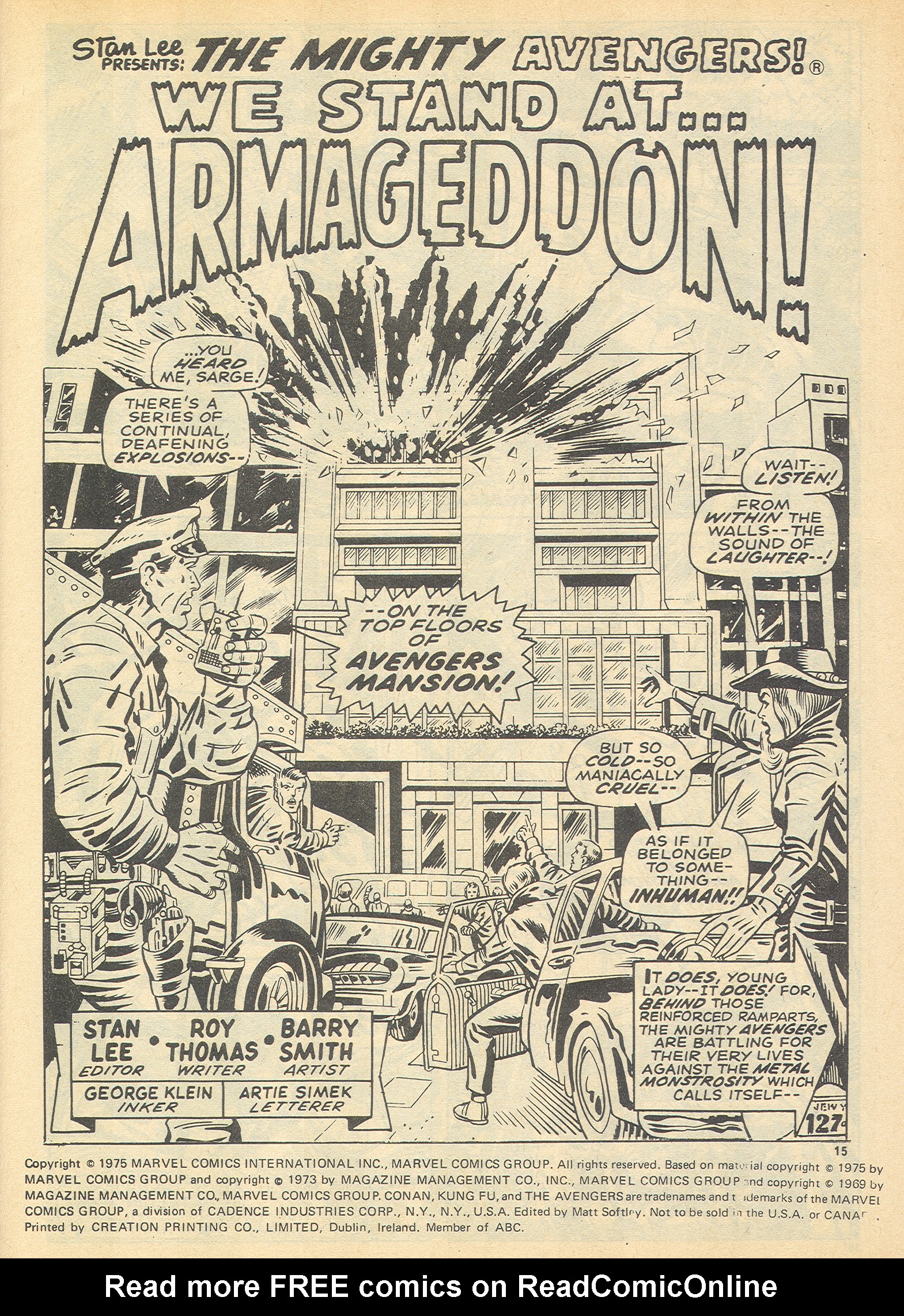 Read online The Avengers (1973) comic -  Issue #100 - 15
