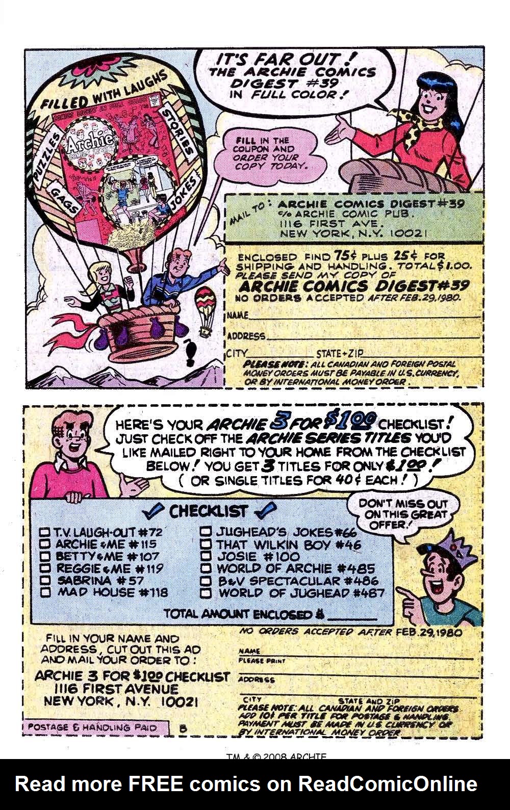 Read online Archie's Girls Betty and Veronica comic -  Issue #287 - 27