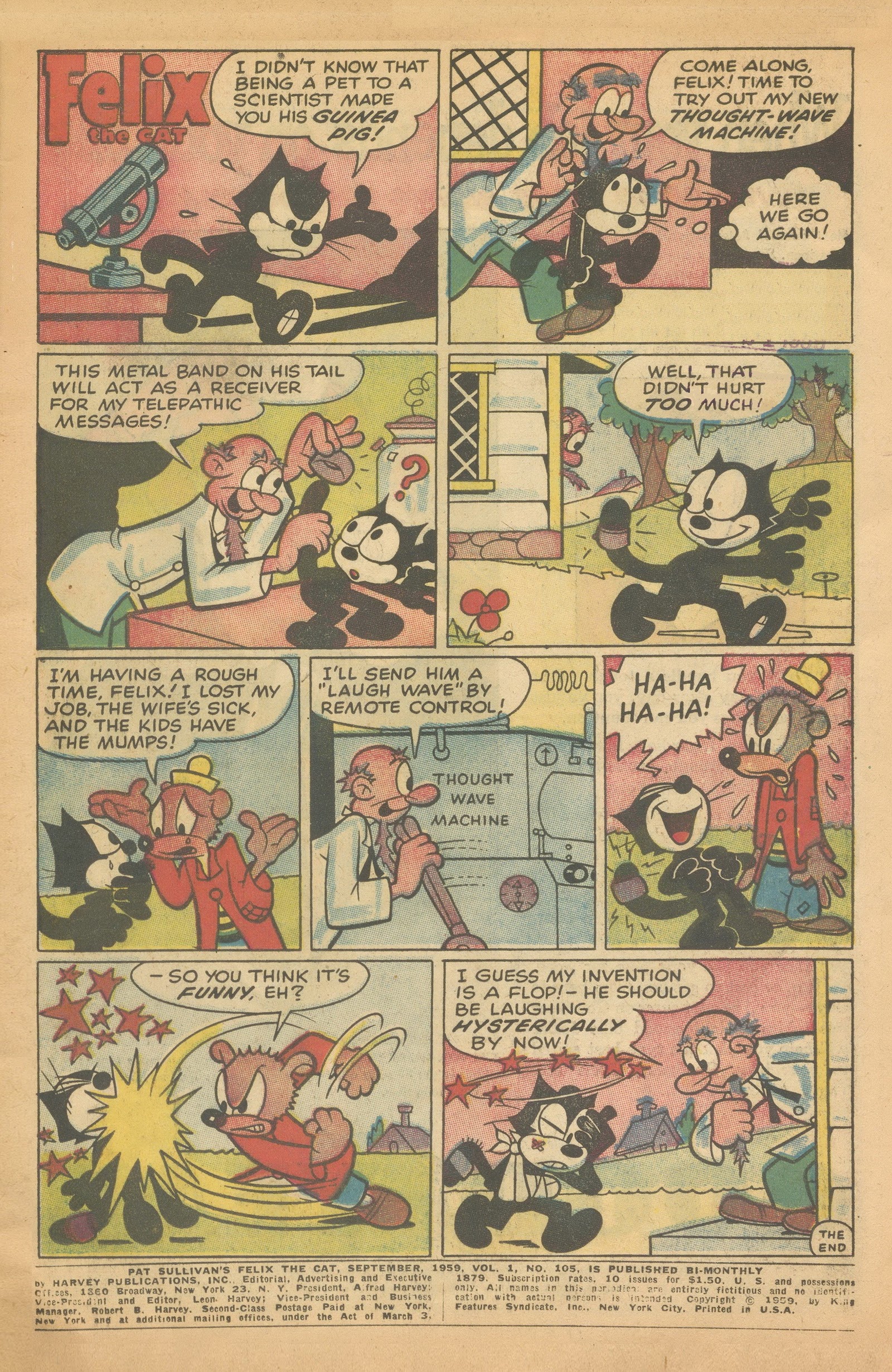 Read online Felix the Cat (1955) comic -  Issue #105 - 3