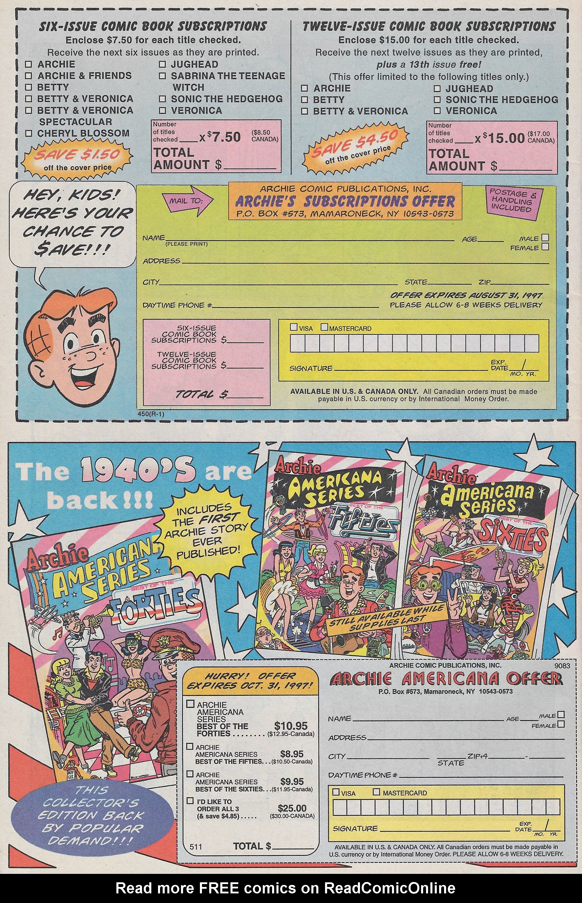 Read online Archie's Pal Jughead Comics comic -  Issue #97 - 34