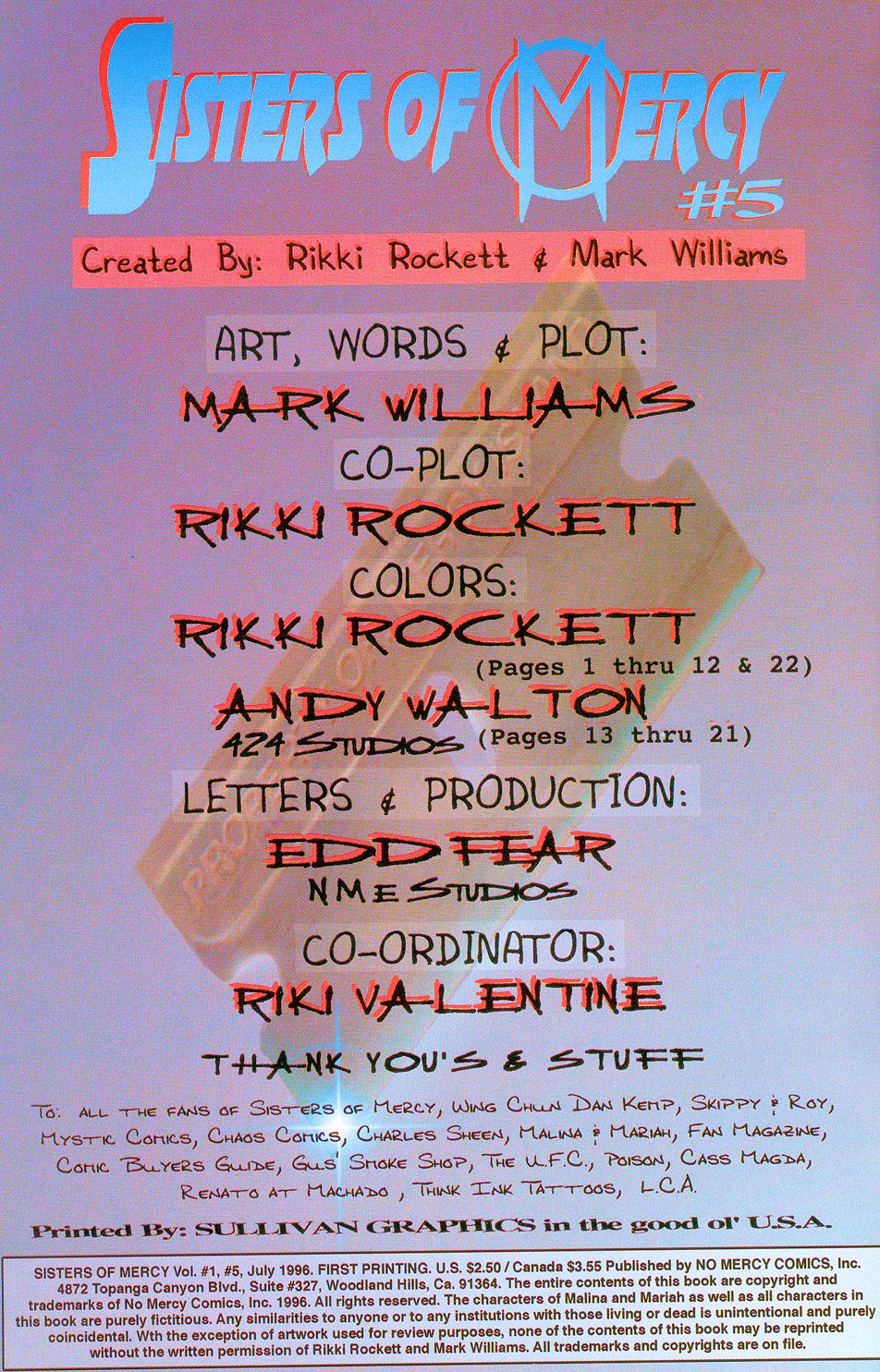 Read online Sisters of Mercy comic -  Issue #5 - 2