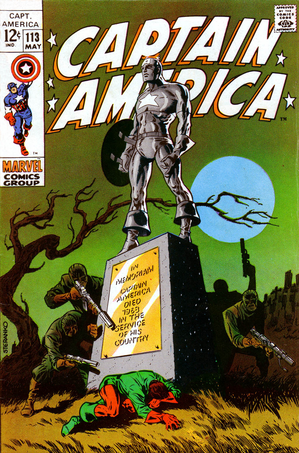 Read online Captain America (1968) comic -  Issue #113 - 1