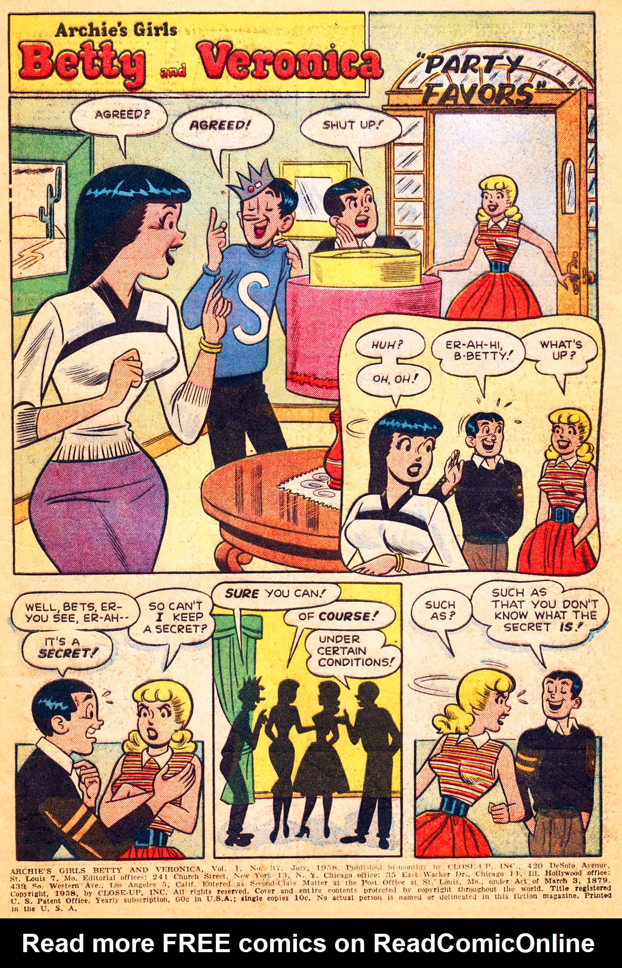 Read online Archie's Girls Betty and Veronica comic -  Issue #37 - 3