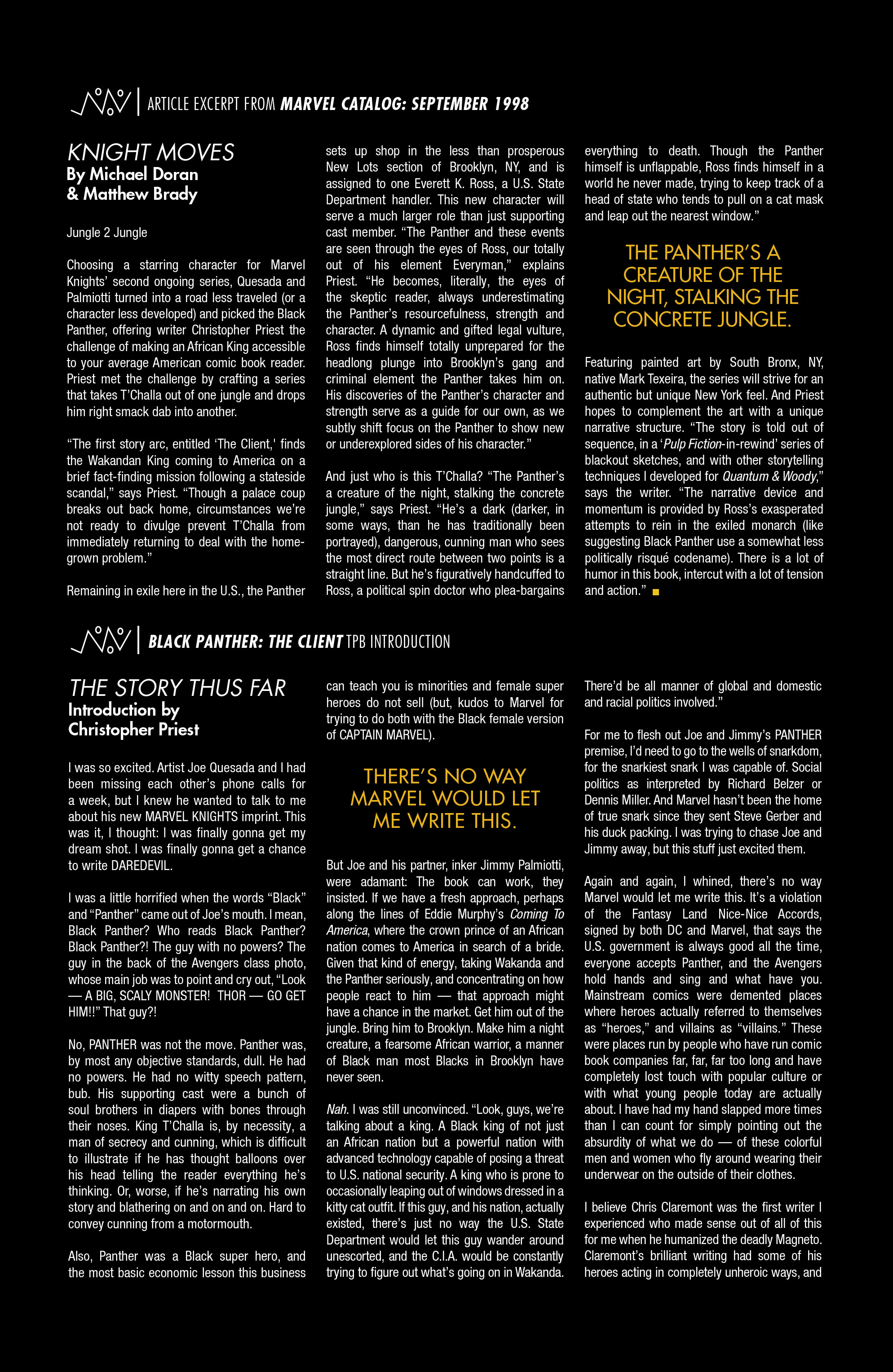 Read online Black Panther by Christopher Priest Omnibus comic -  Issue # TPB (Part 8) - 100