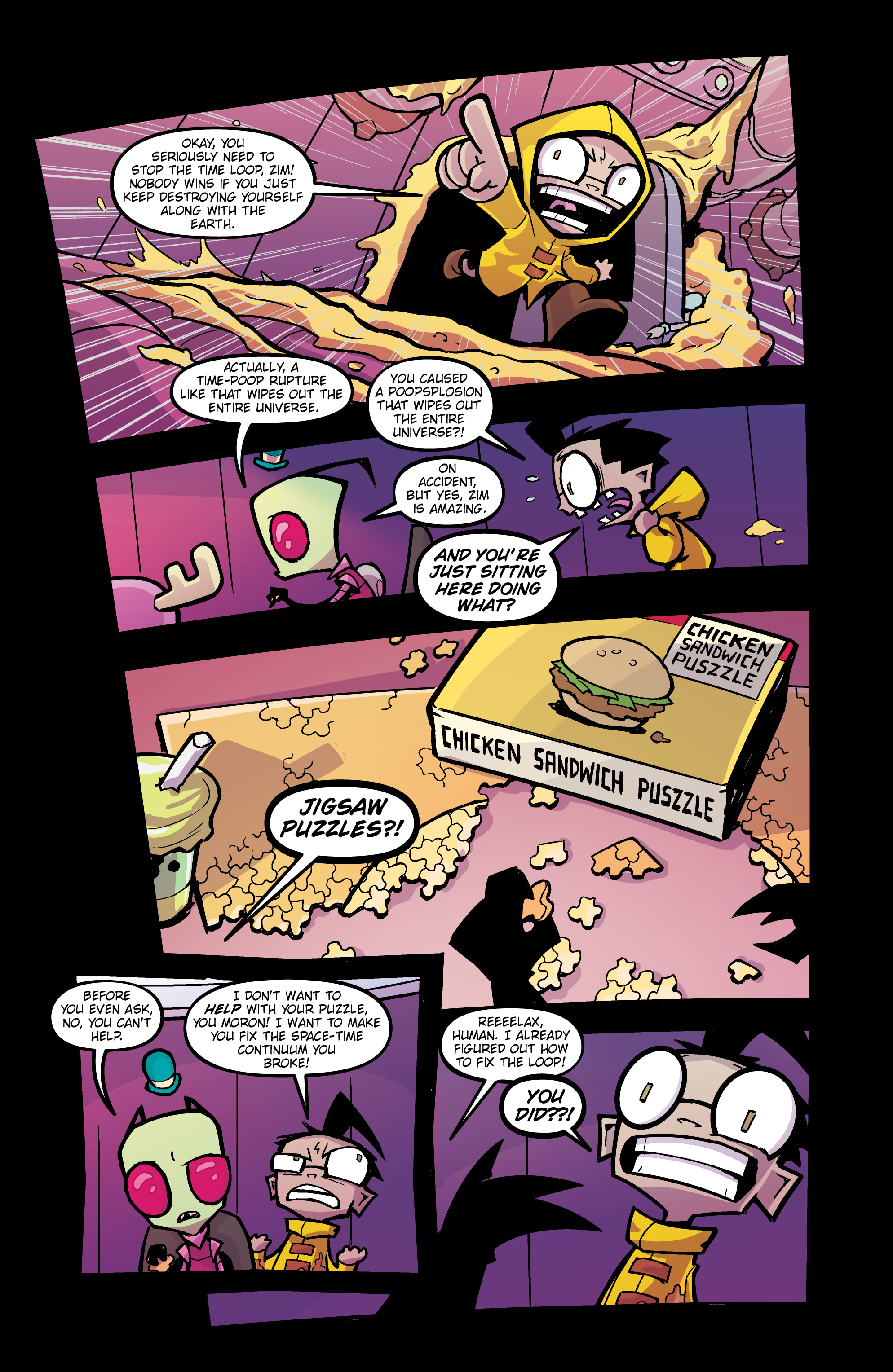 Read online Invader Zim: The Dookie Loop Horror comic -  Issue # Full - 18