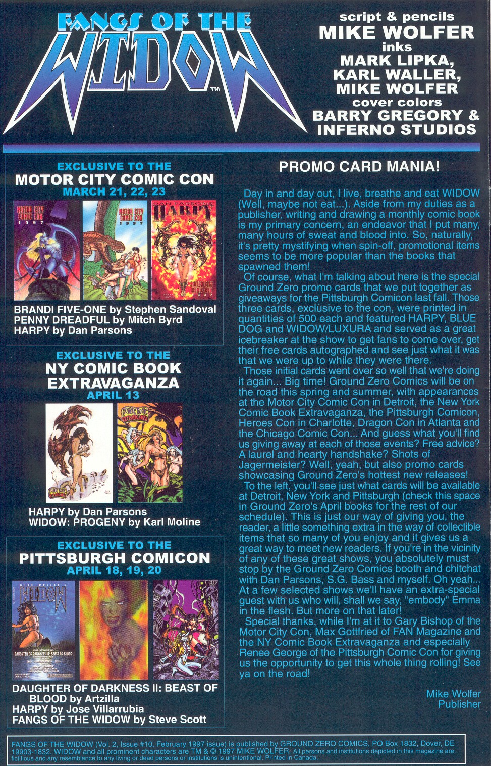 Read online Fangs of the Widow comic -  Issue #10 - 2