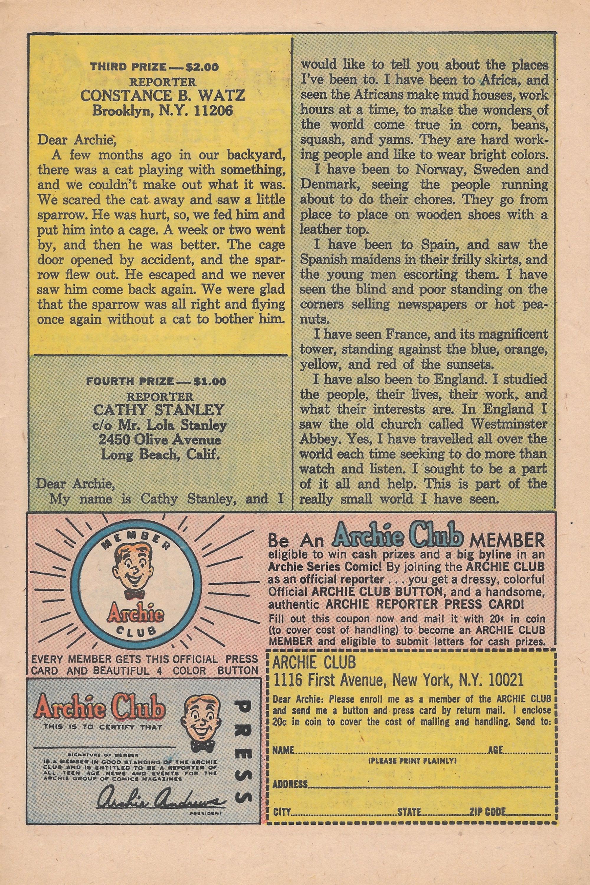 Read online Jughead's Jokes comic -  Issue #1 - 27