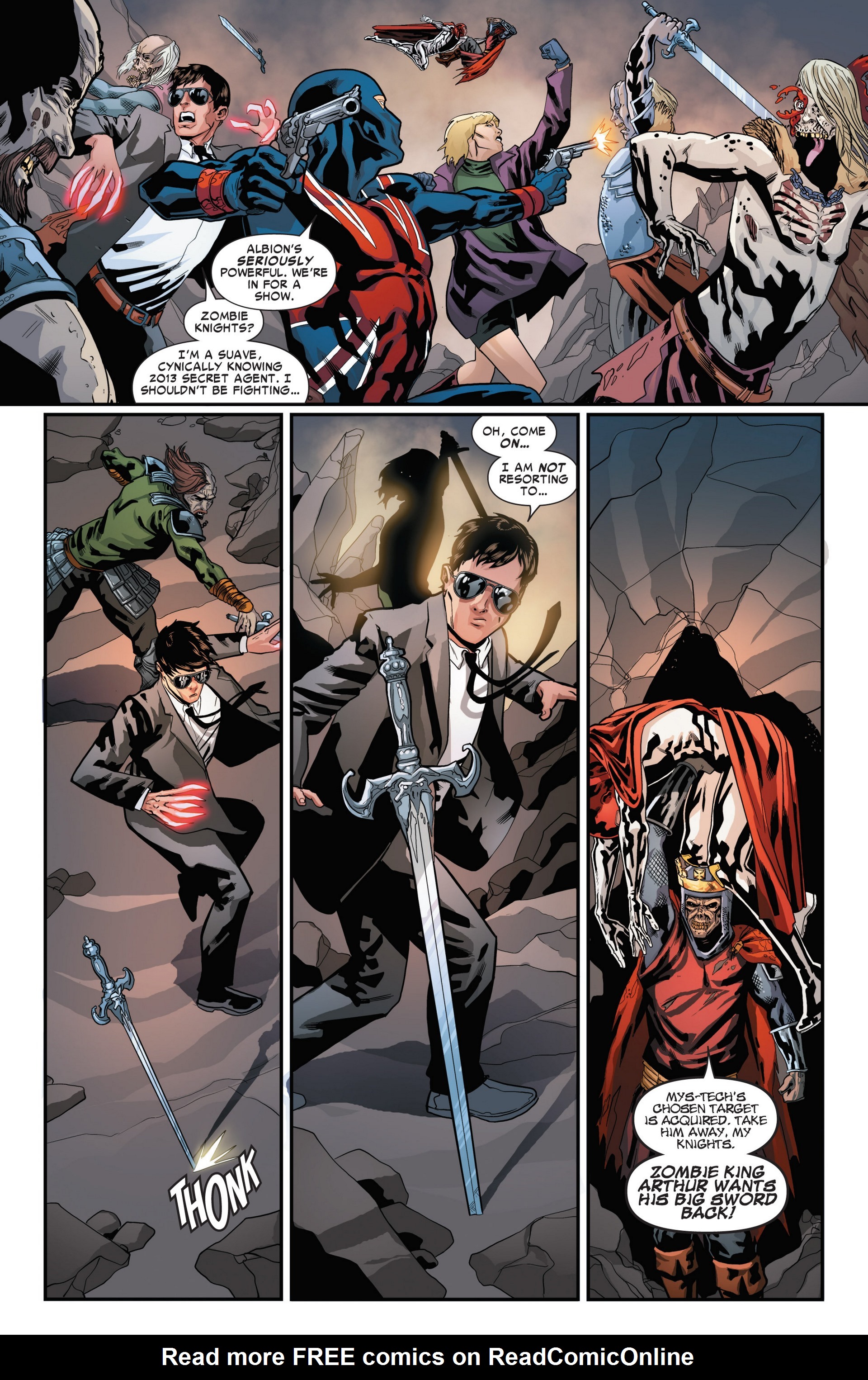 Read online Revolutionary War: Knights of Pendragon comic -  Issue # Full - 18