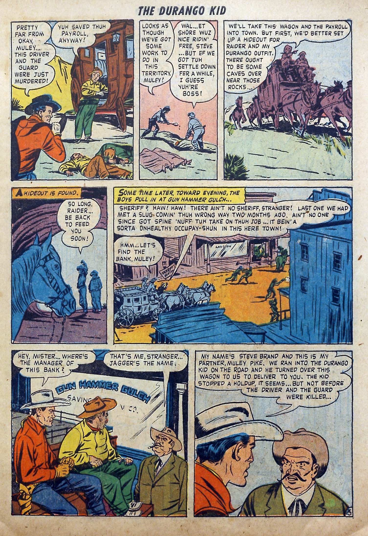 Read online Charles Starrett as The Durango Kid comic -  Issue #1 - 5