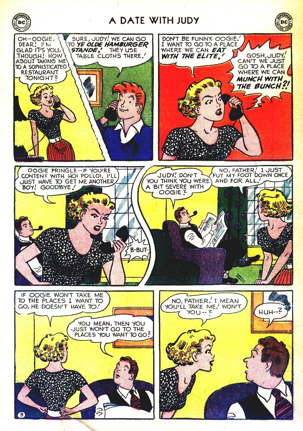 Read online A Date with Judy comic -  Issue #37 - 37
