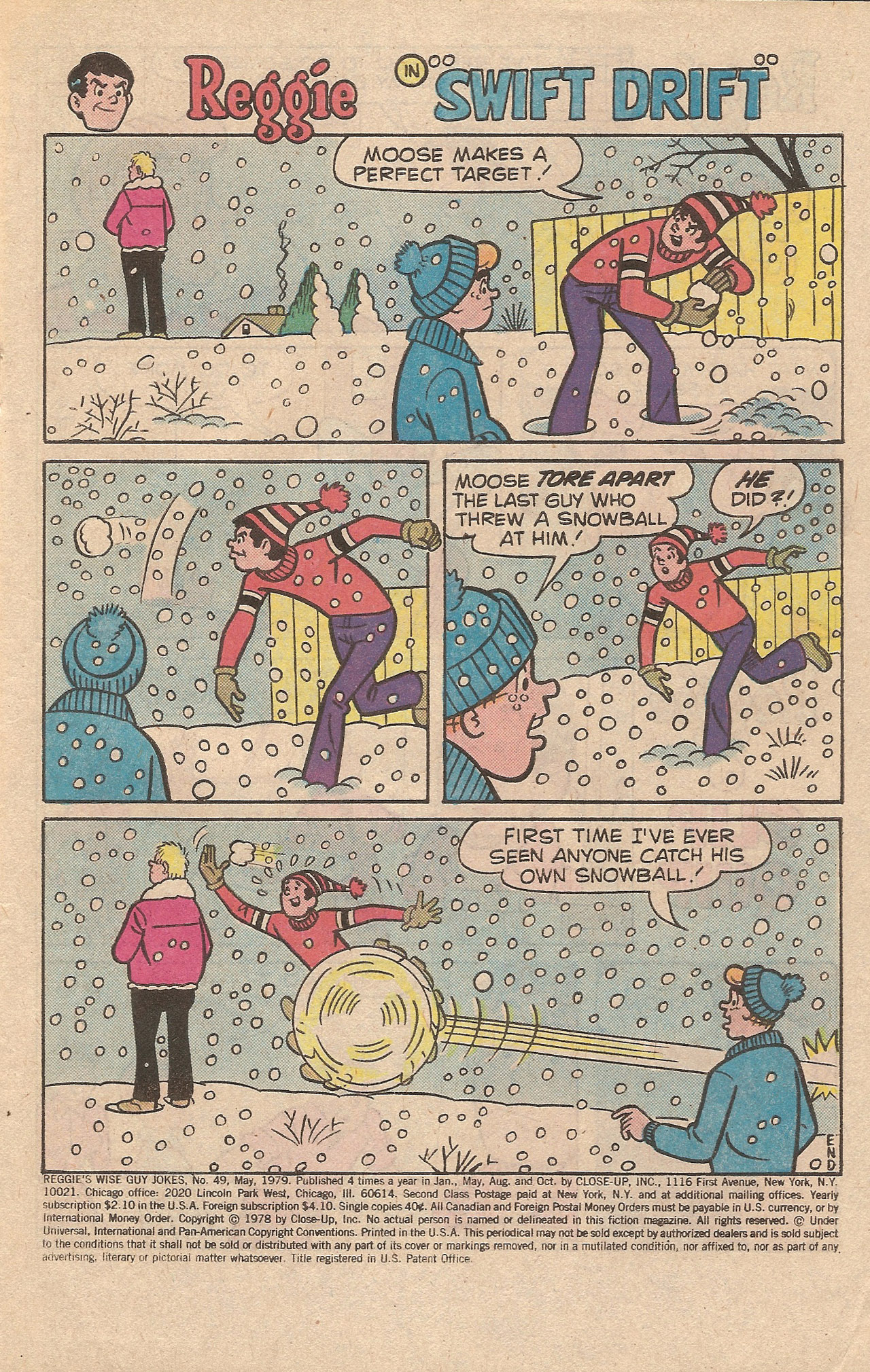 Read online Reggie's Wise Guy Jokes comic -  Issue #49 - 3