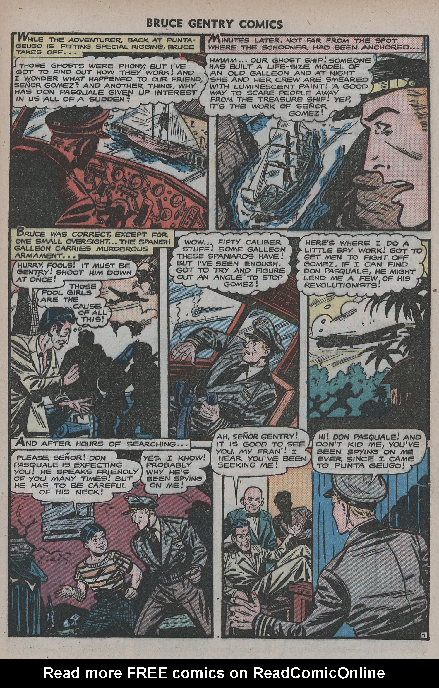Read online Bruce Gentry comic -  Issue #8 - 9