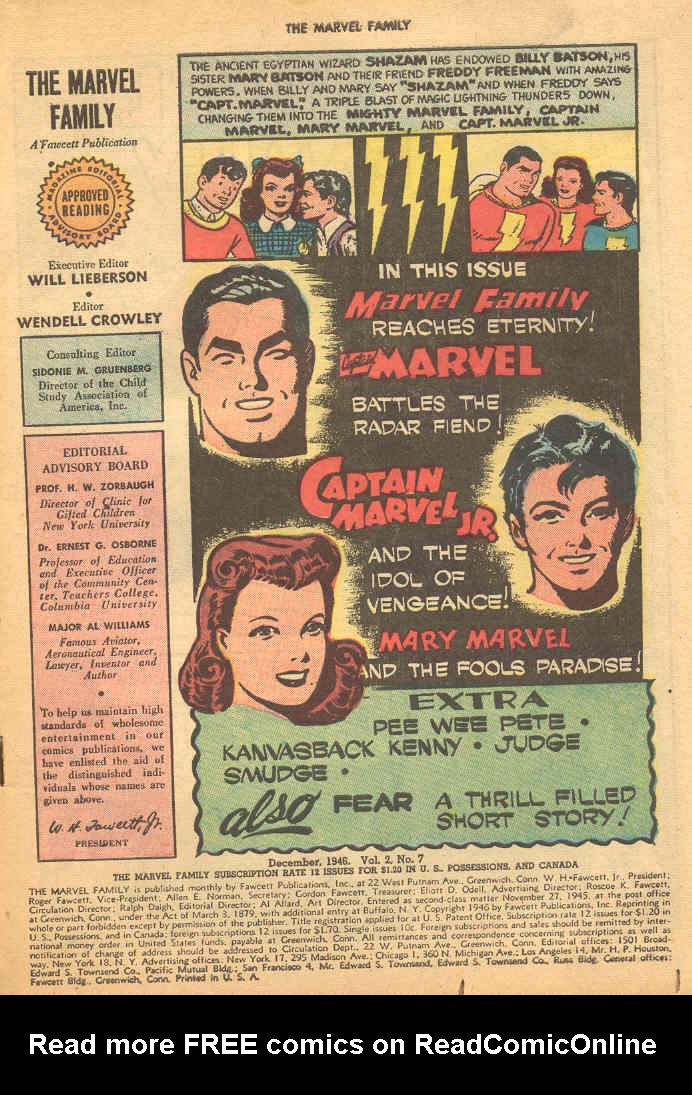 Read online The Marvel Family comic -  Issue #7 - 3