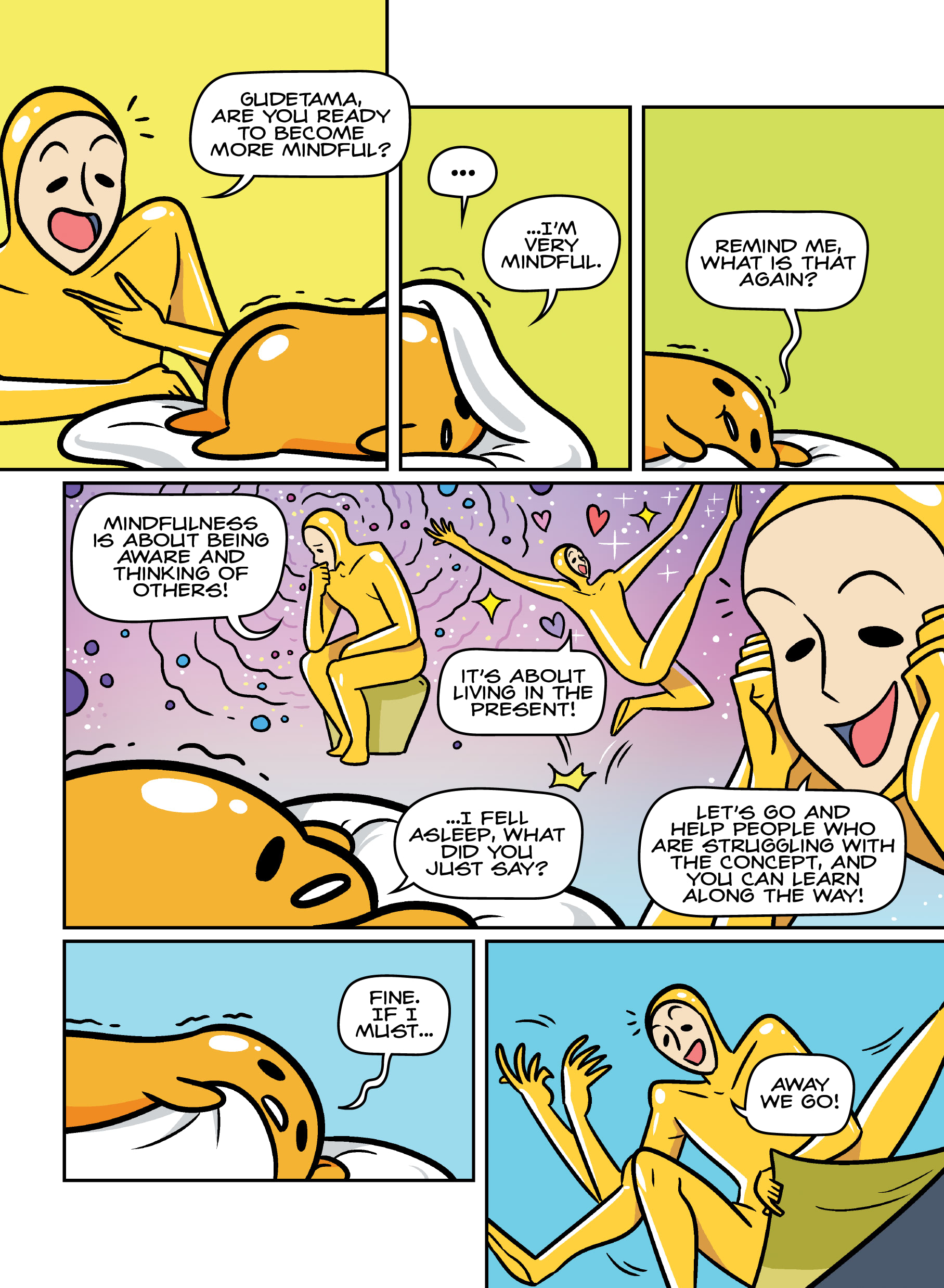 Read online Gudetama comic -  Issue # Mindfulness for the Lazy - 6