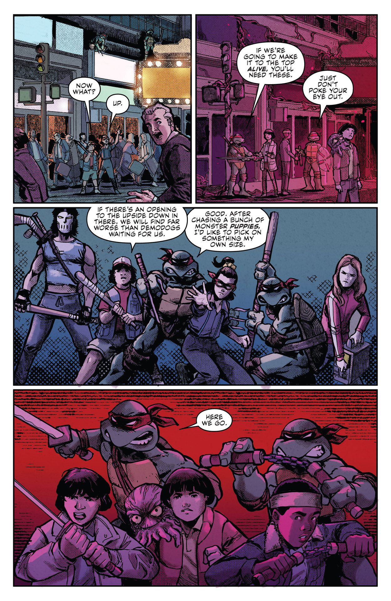 Read online Teenage Mutant Ninja Turtles x Stranger Things comic -  Issue #4 - 13