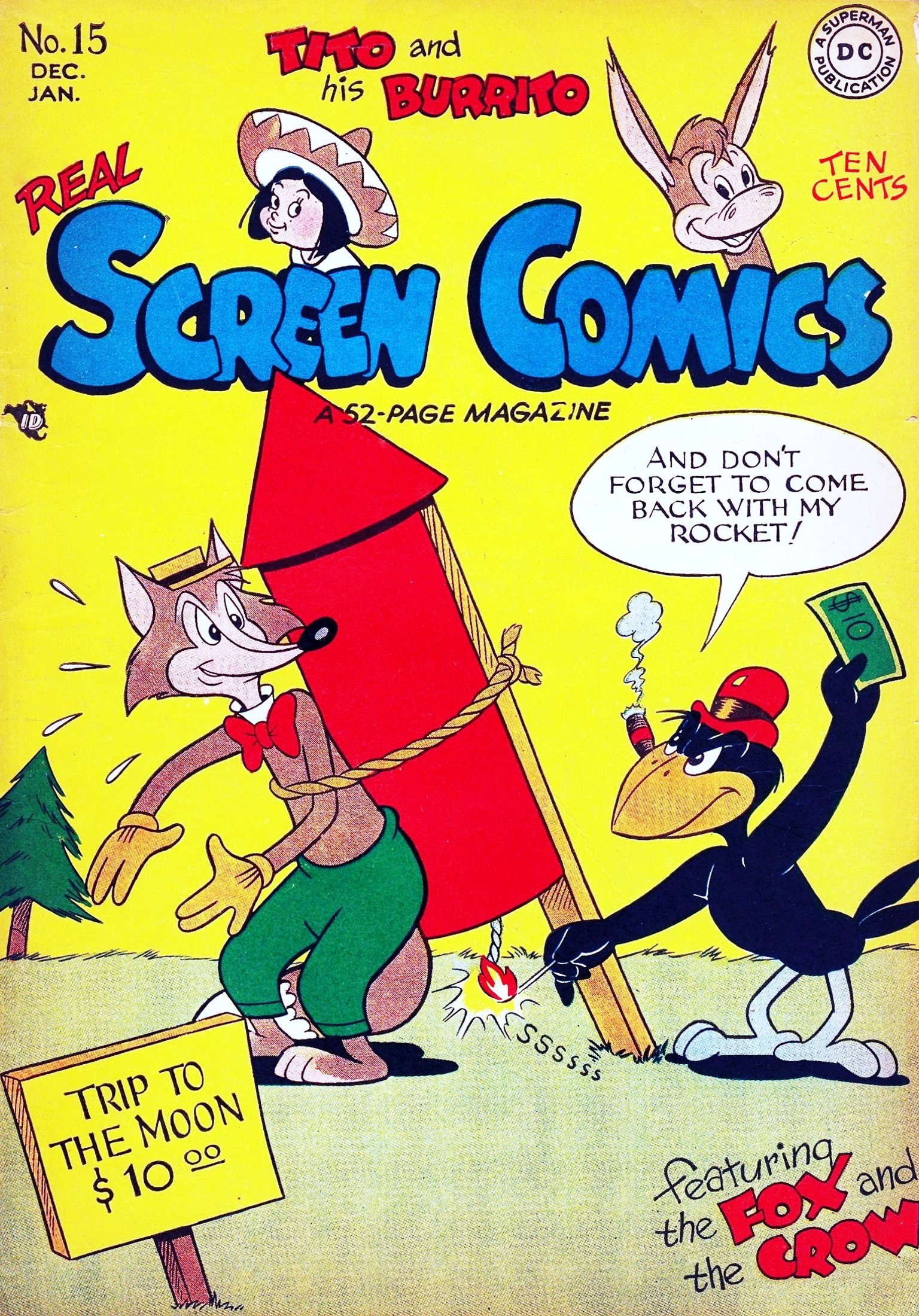 Read online Real Screen Comics comic -  Issue #15 - 1