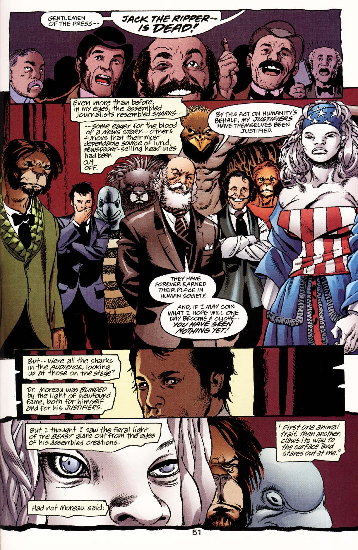 Read online JLA: The Island of Doctor Moreau comic -  Issue # Full - 53