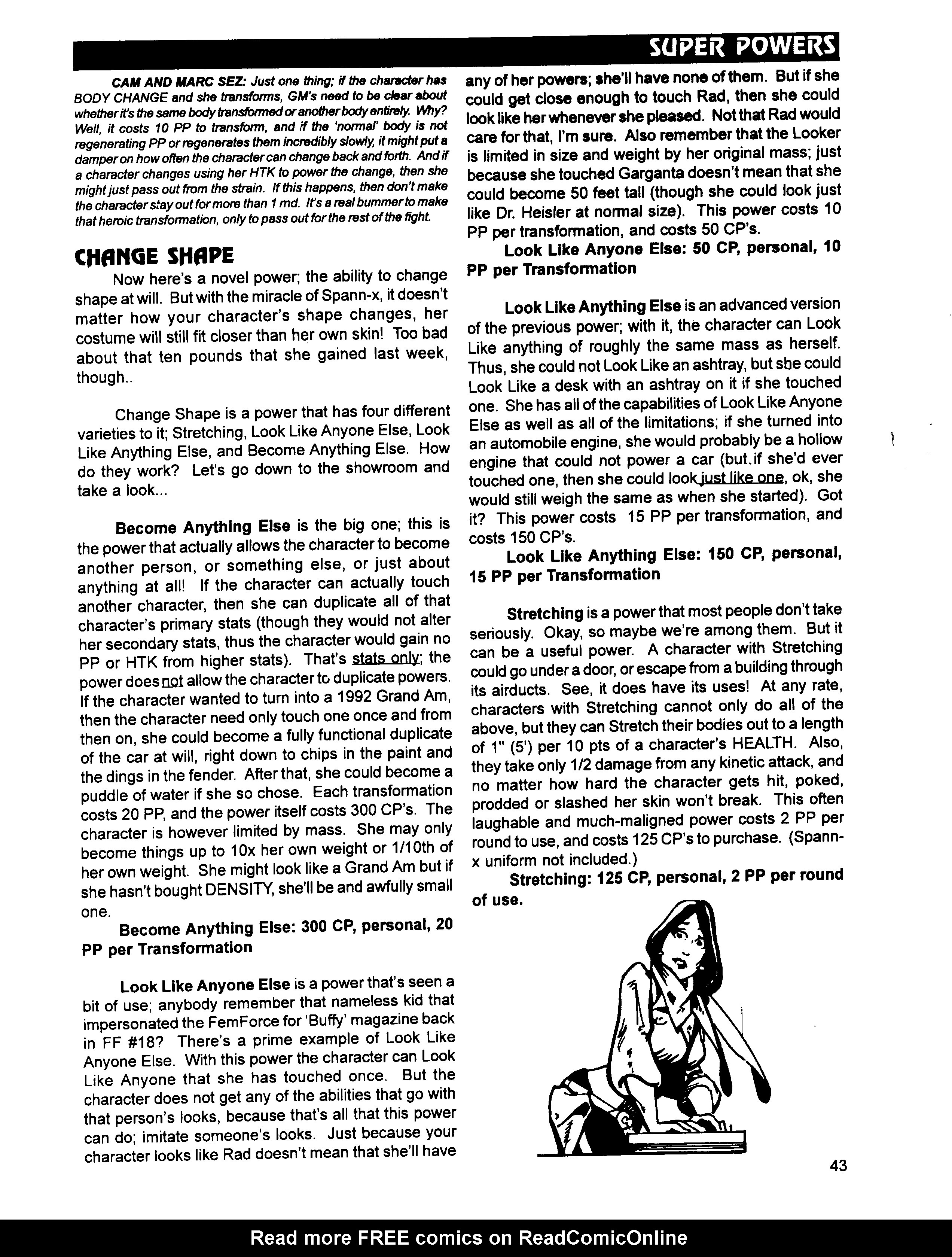 Read online Superbabes: The Femforce Role-Playing Game comic -  Issue # TPB - 45