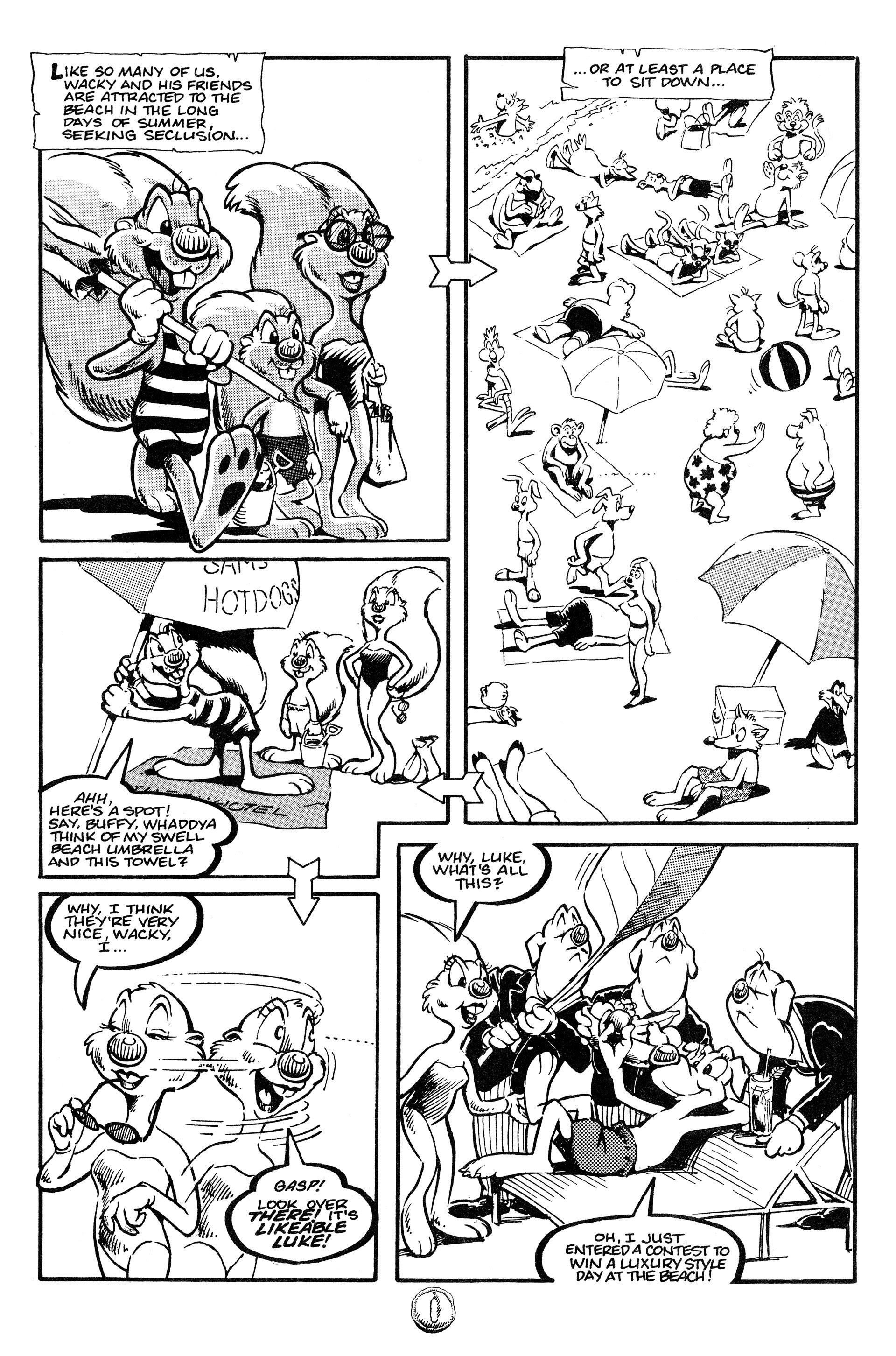 Read online Wacky Squirrel Summer Fun Special comic -  Issue # Full - 3