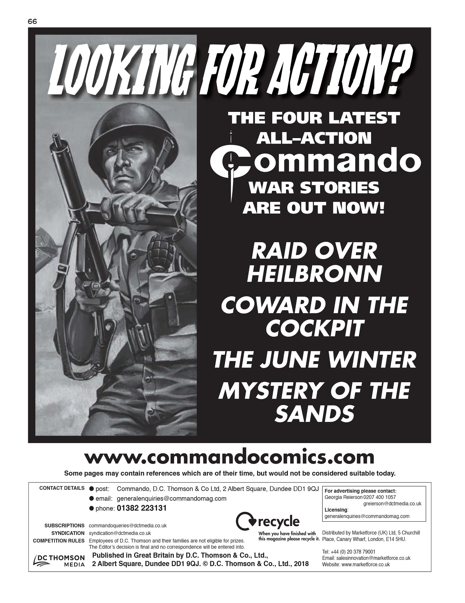 Read online Commando: For Action and Adventure comic -  Issue #5185 - 65