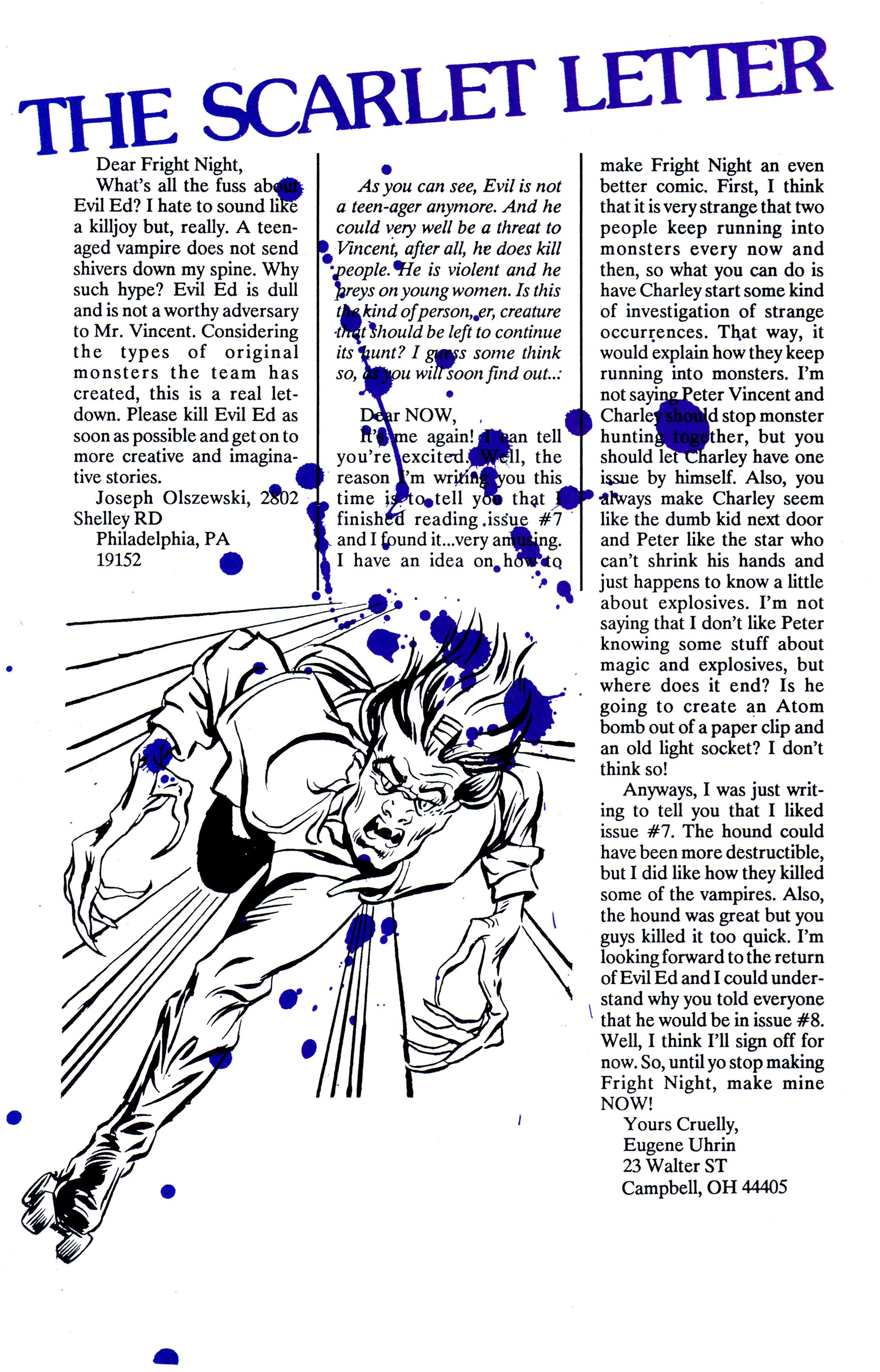 Read online Fright Night (1988) comic -  Issue #10 - 27