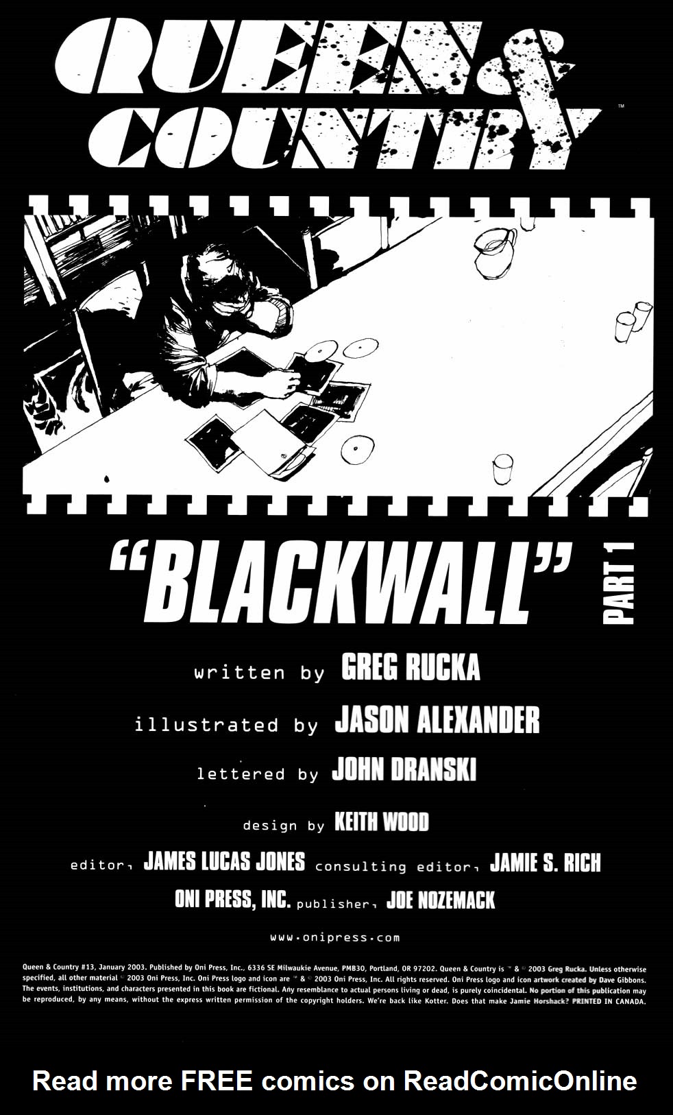 Read online Queen & Country comic -  Issue #13 - 2