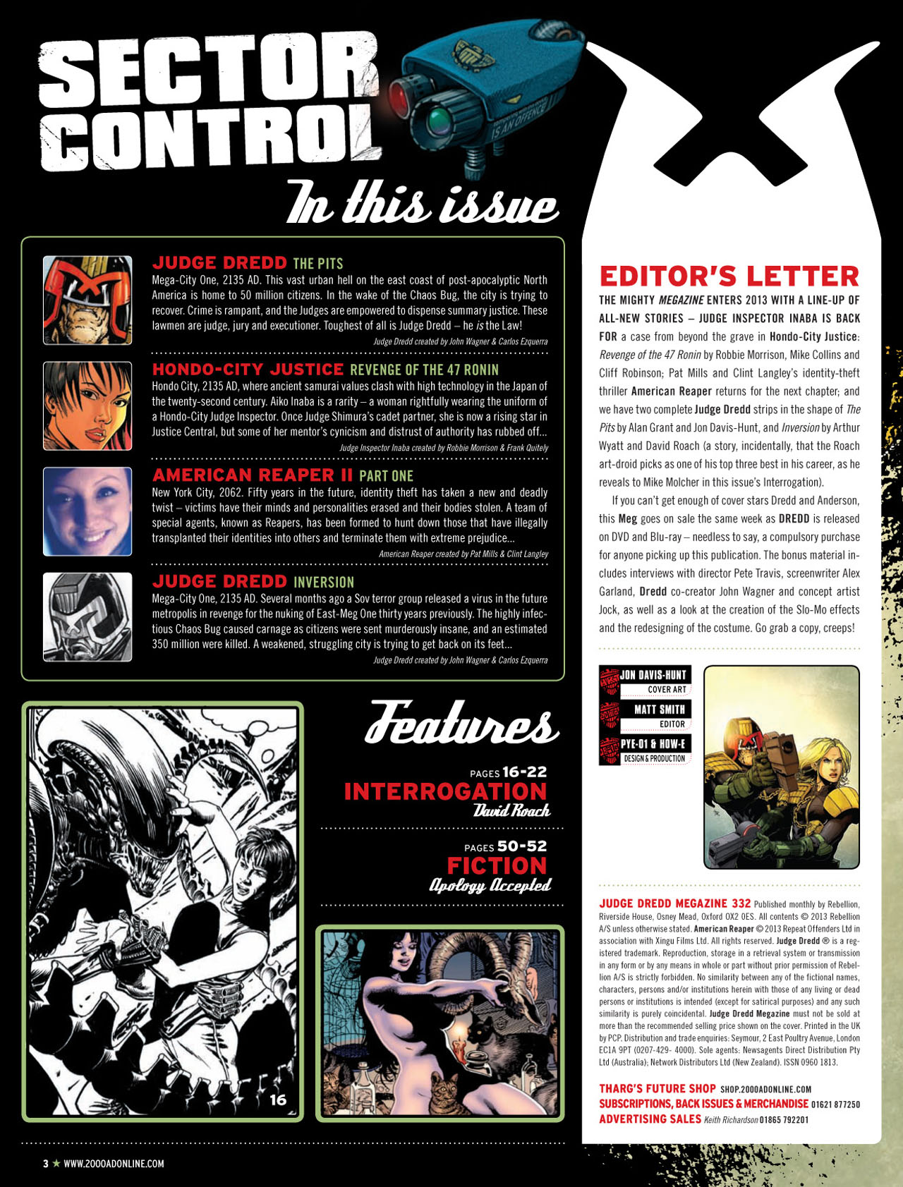 Read online Judge Dredd Megazine (Vol. 5) comic -  Issue #332 - 3