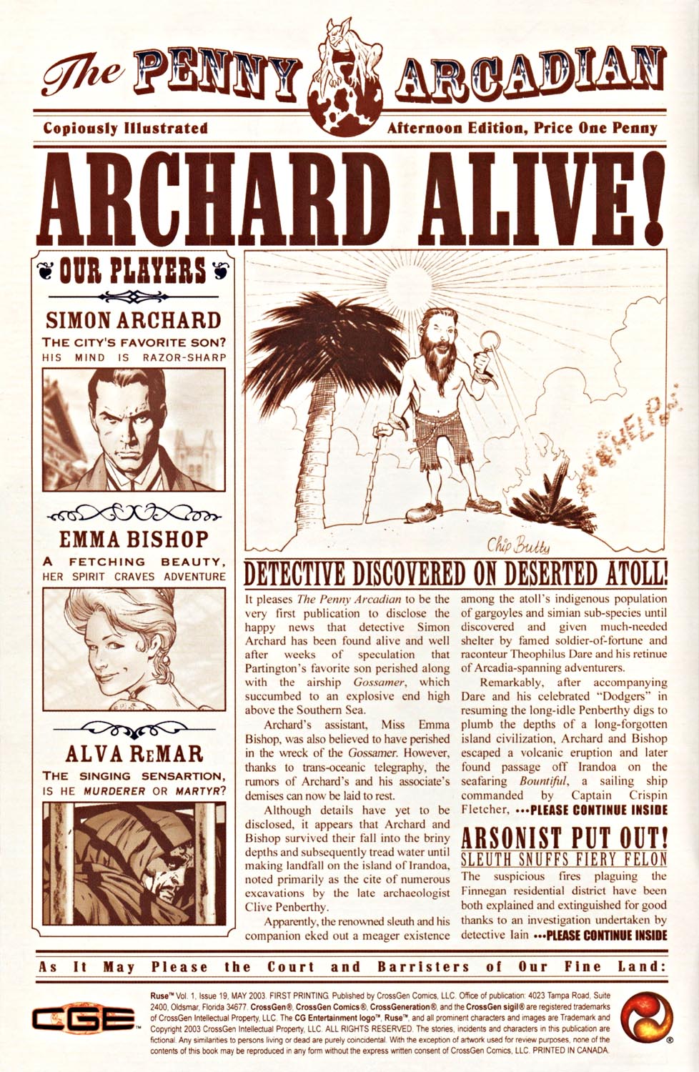 Read online Ruse comic -  Issue #19 - 2