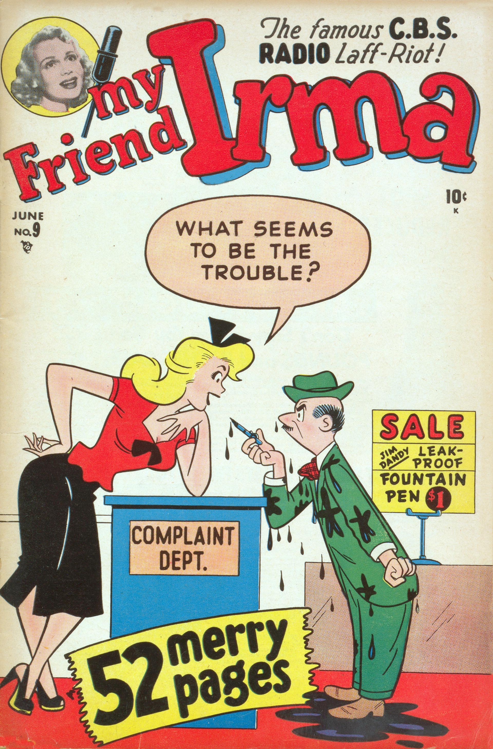 Read online My Friend Irma comic -  Issue #9 - 1