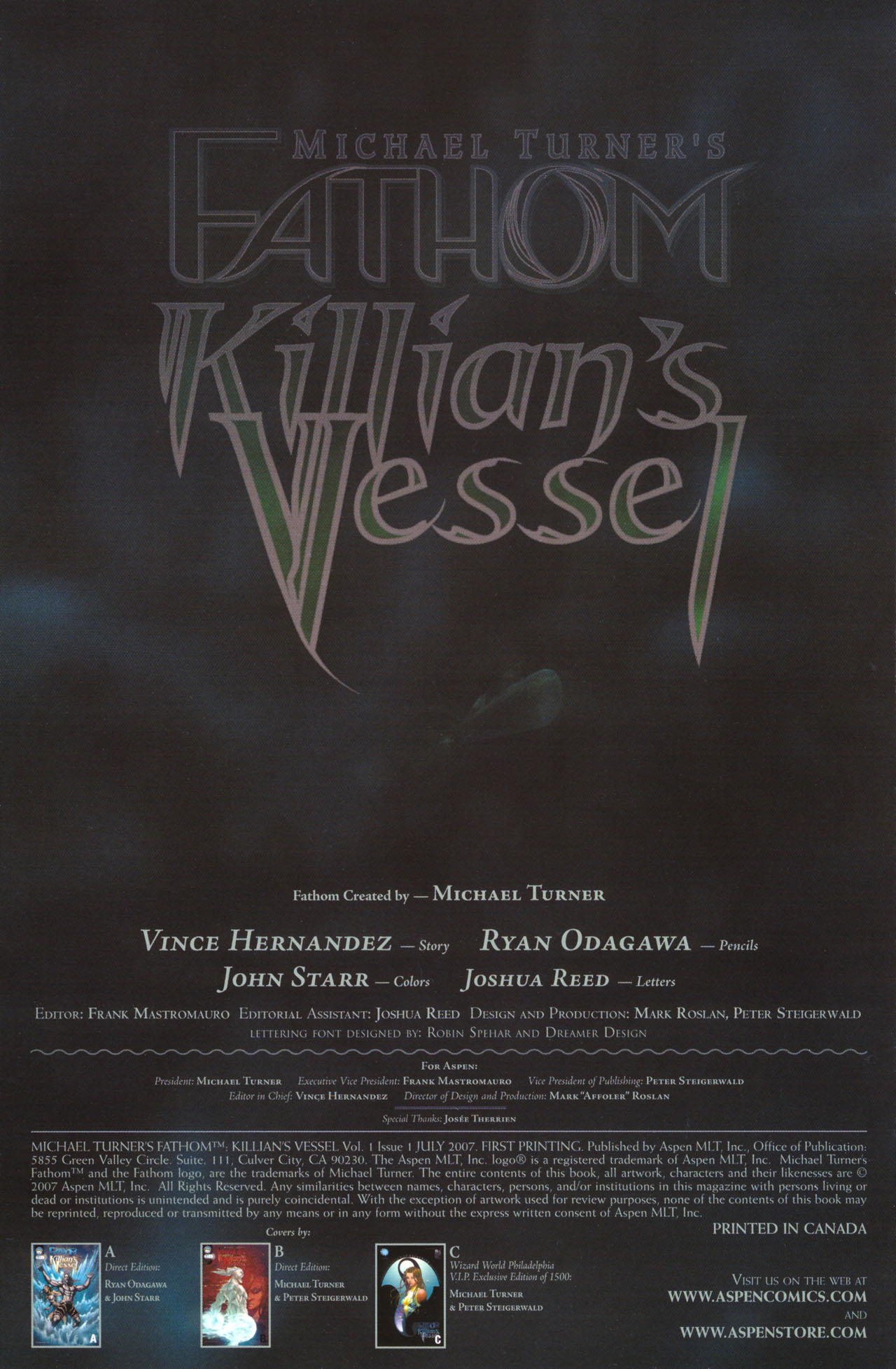 Read online Fathom: Killian's Vessel comic -  Issue # Full - 2
