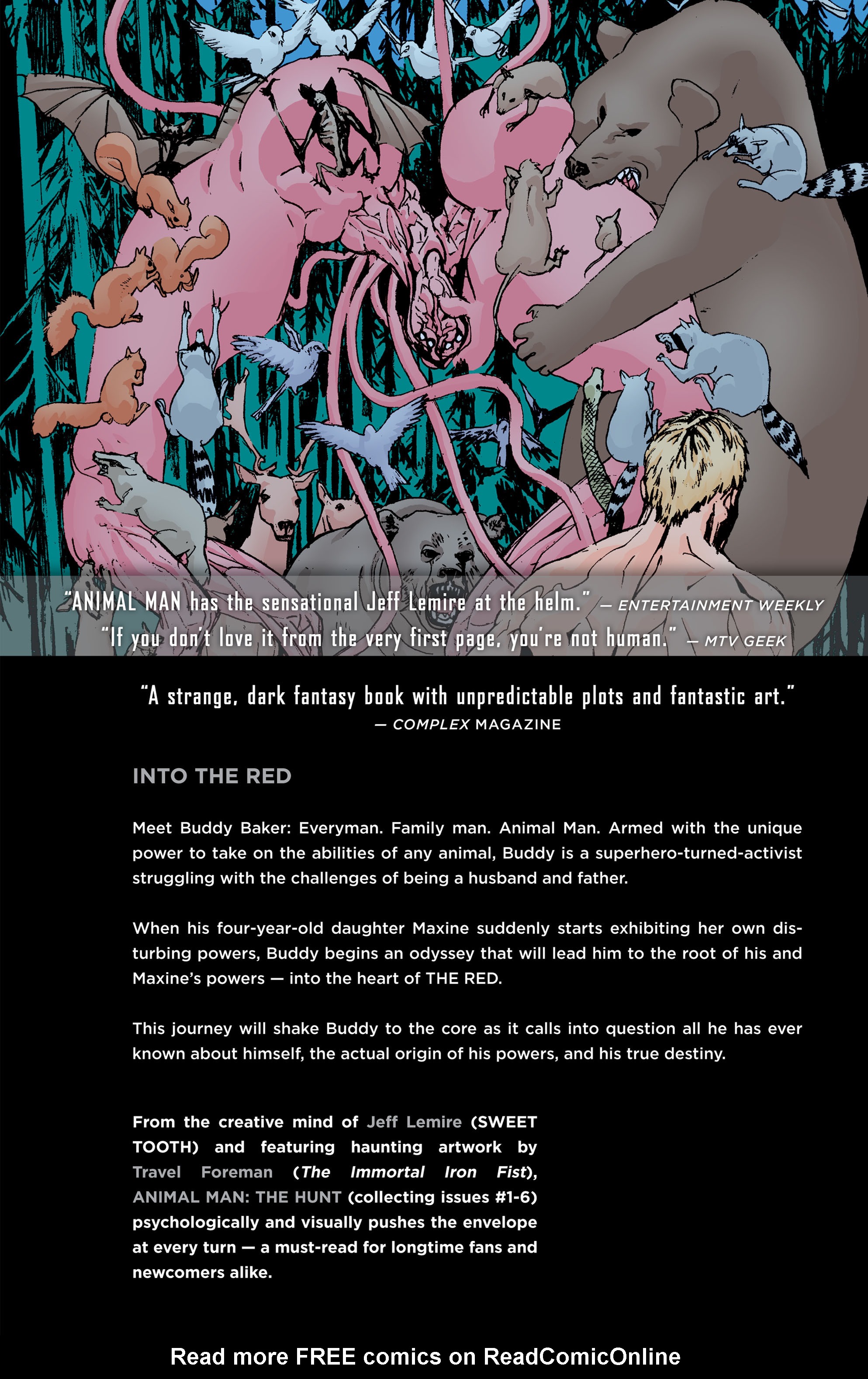 Read online Animal Man: The Hunt comic -  Issue # TPB - 138
