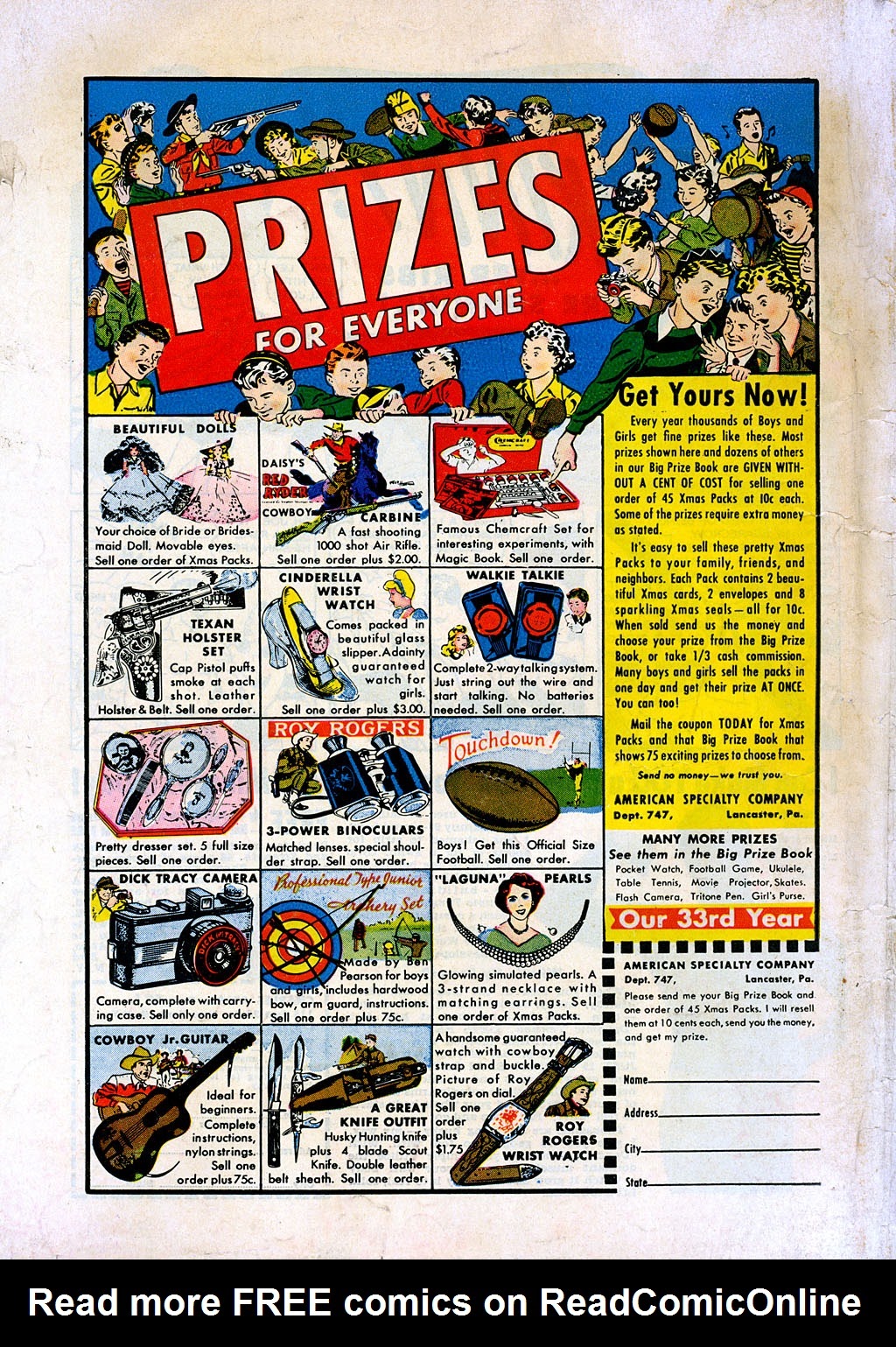Read online Crime Cases Comics (1951) comic -  Issue #8 - 36