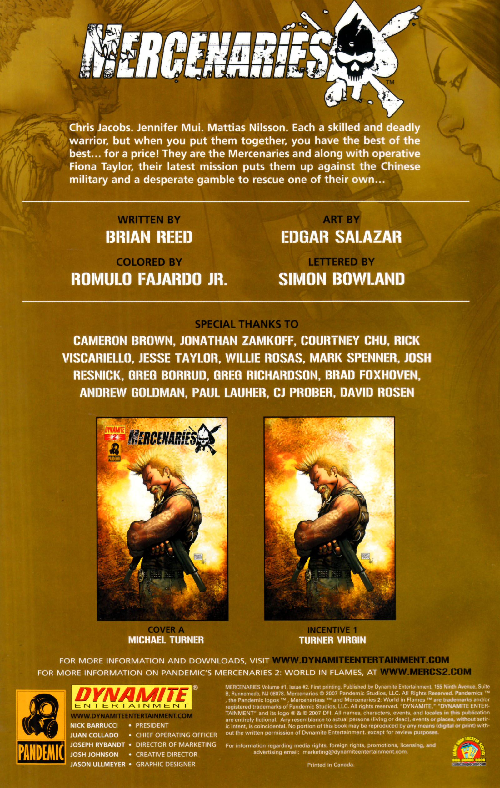 Read online Mercenaries comic -  Issue #2 - 2