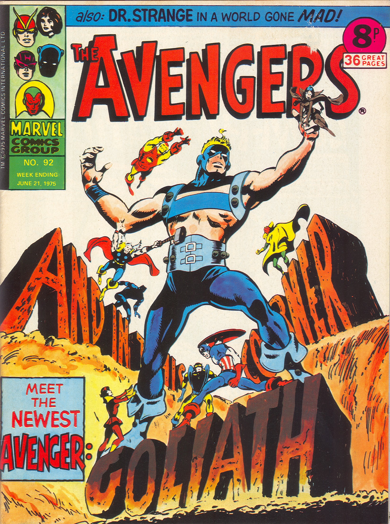 Read online The Avengers (1973) comic -  Issue #92 - 1