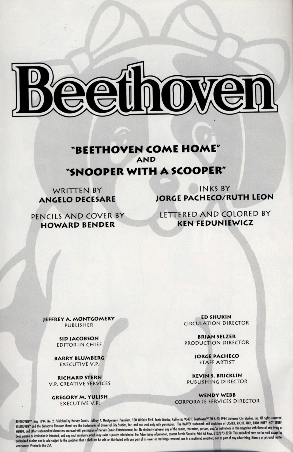 Read online Beethoven comic -  Issue #2 - 2