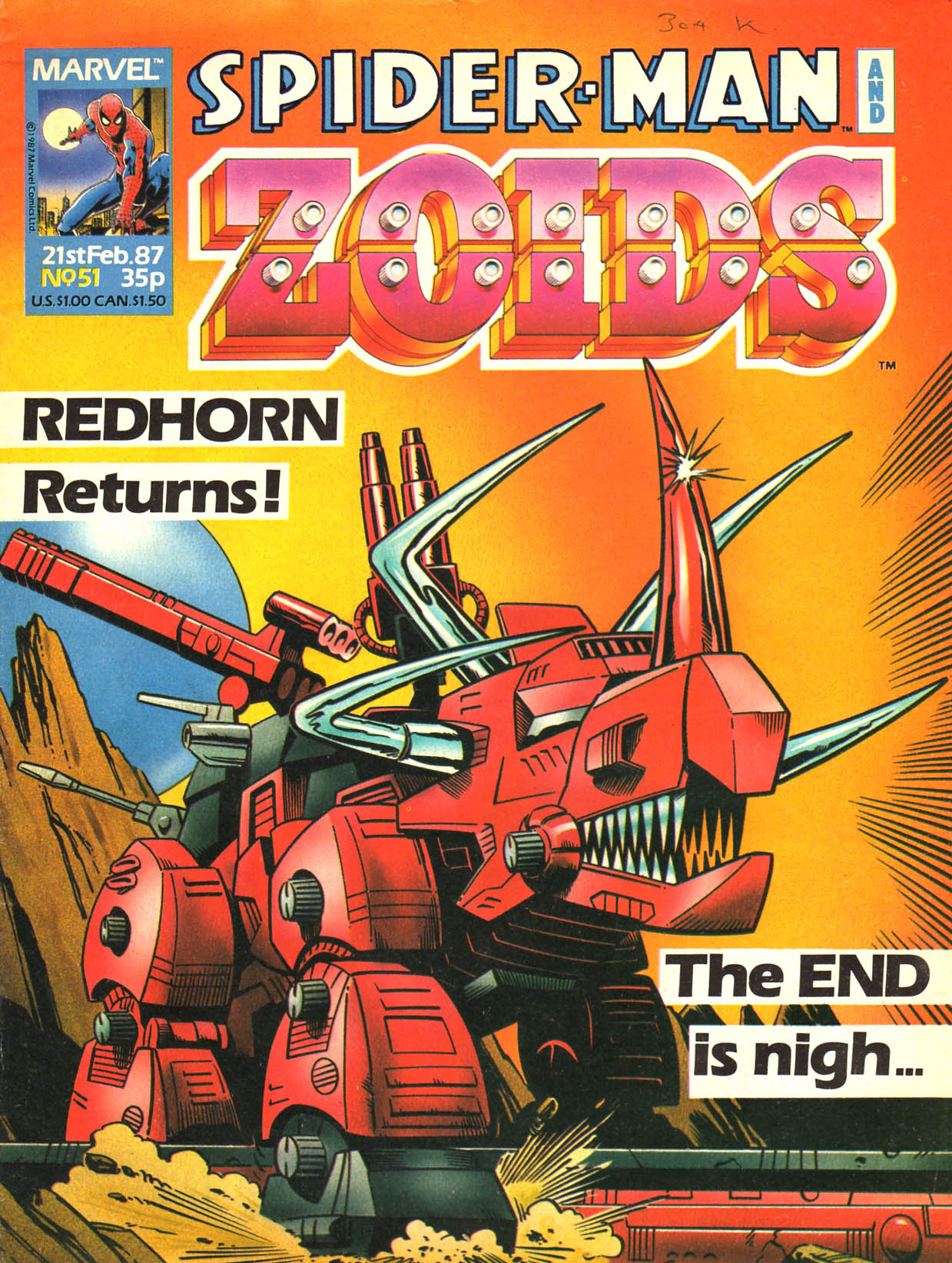 Read online Spider-Man and Zoids comic -  Issue #51 - 1