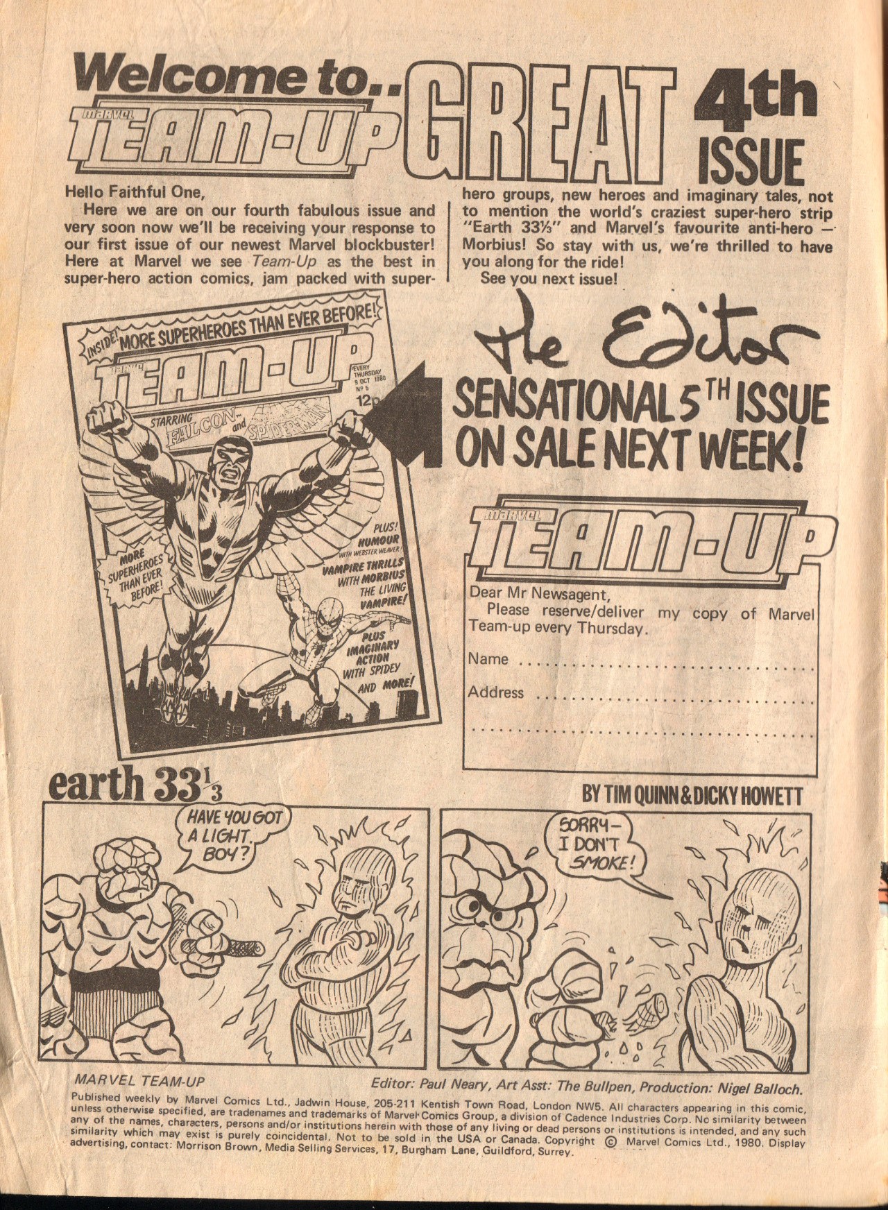 Read online Marvel Team-Up (1980) comic -  Issue #4 - 2
