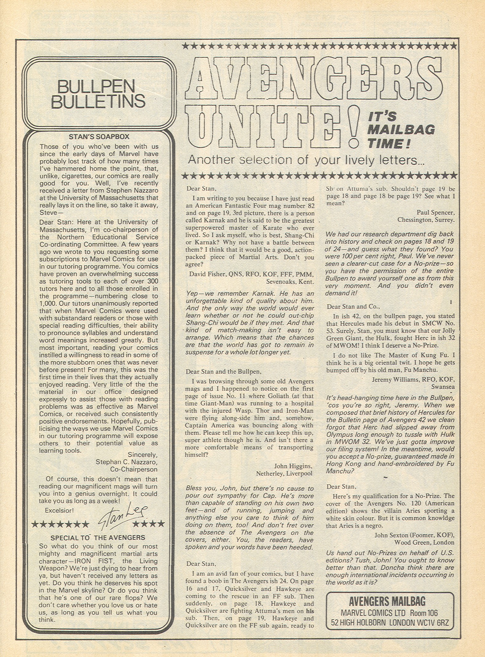 Read online The Avengers (1973) comic -  Issue #54 - 12