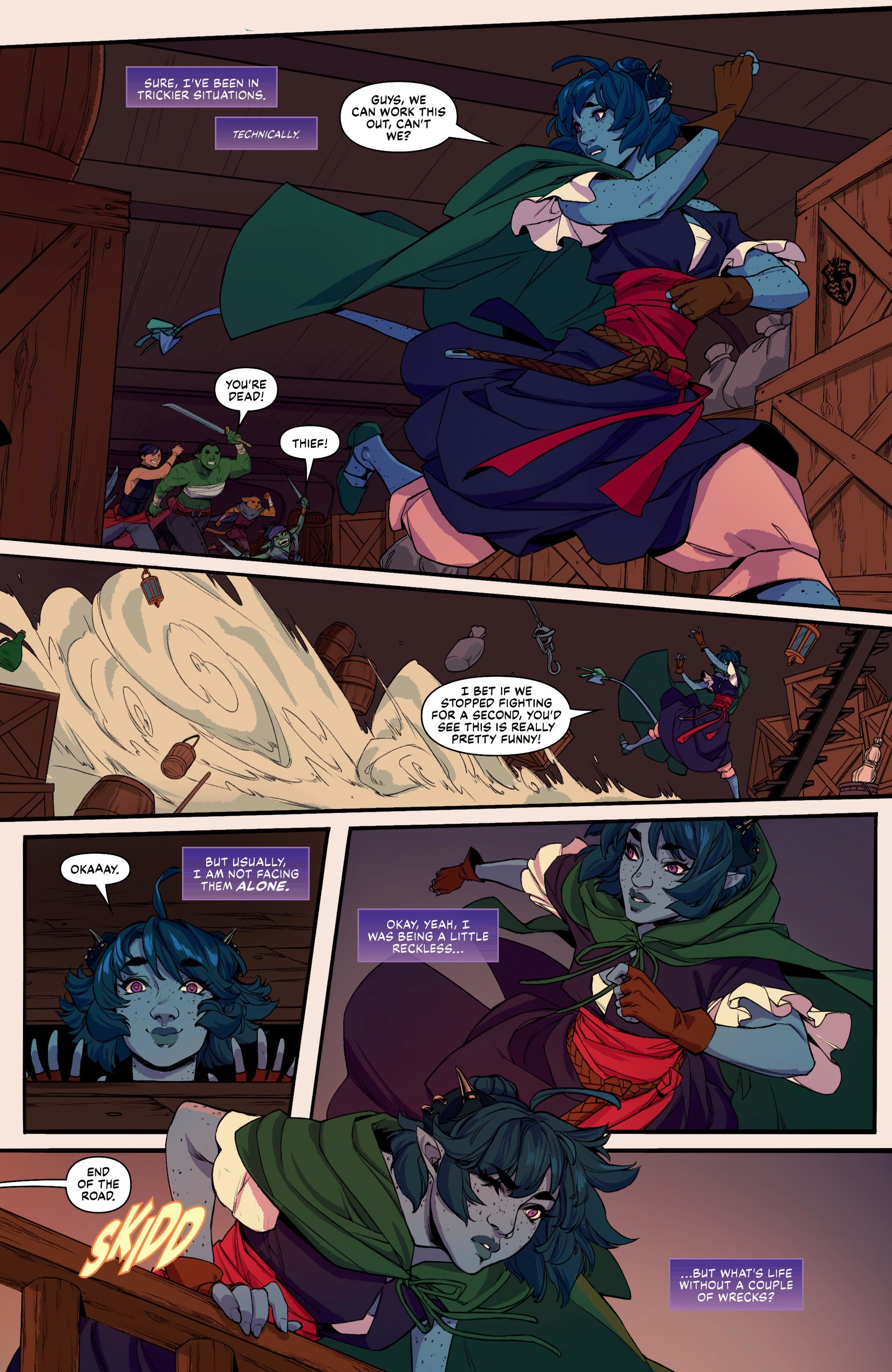 Read online Critical Role: The Mighty Nein Origins–Jester Lavorre comic -  Issue # Full - 9