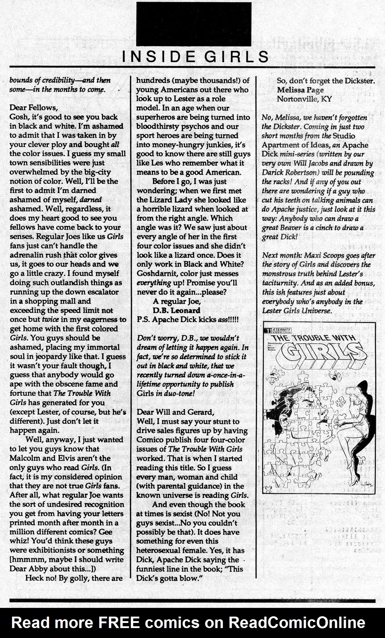 Read online The Trouble With Girls (1989) comic -  Issue #10 - 28