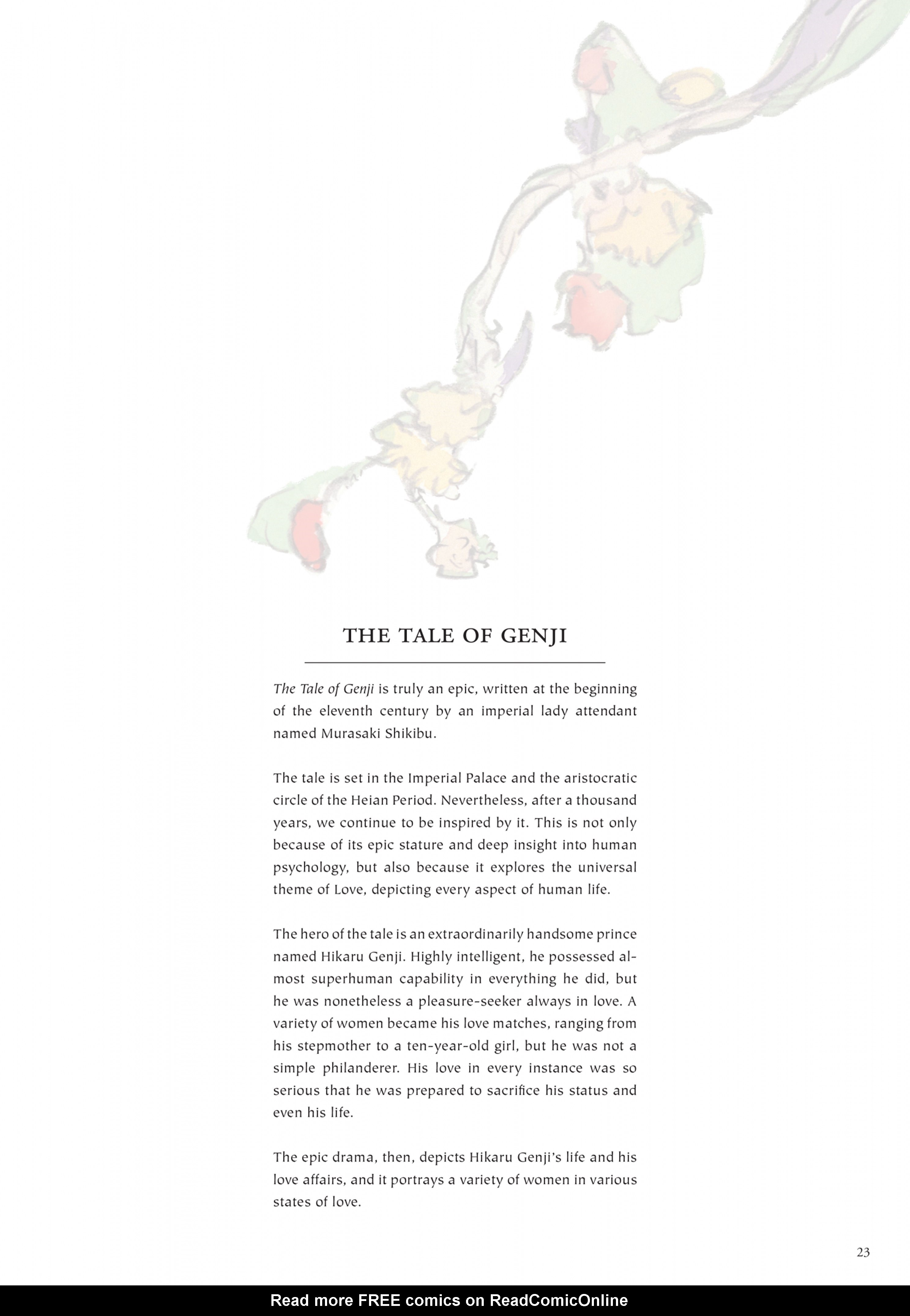 Read online Elegant Spirits: Amano's Tale of Genji and Fairies comic -  Issue # TPB - 17