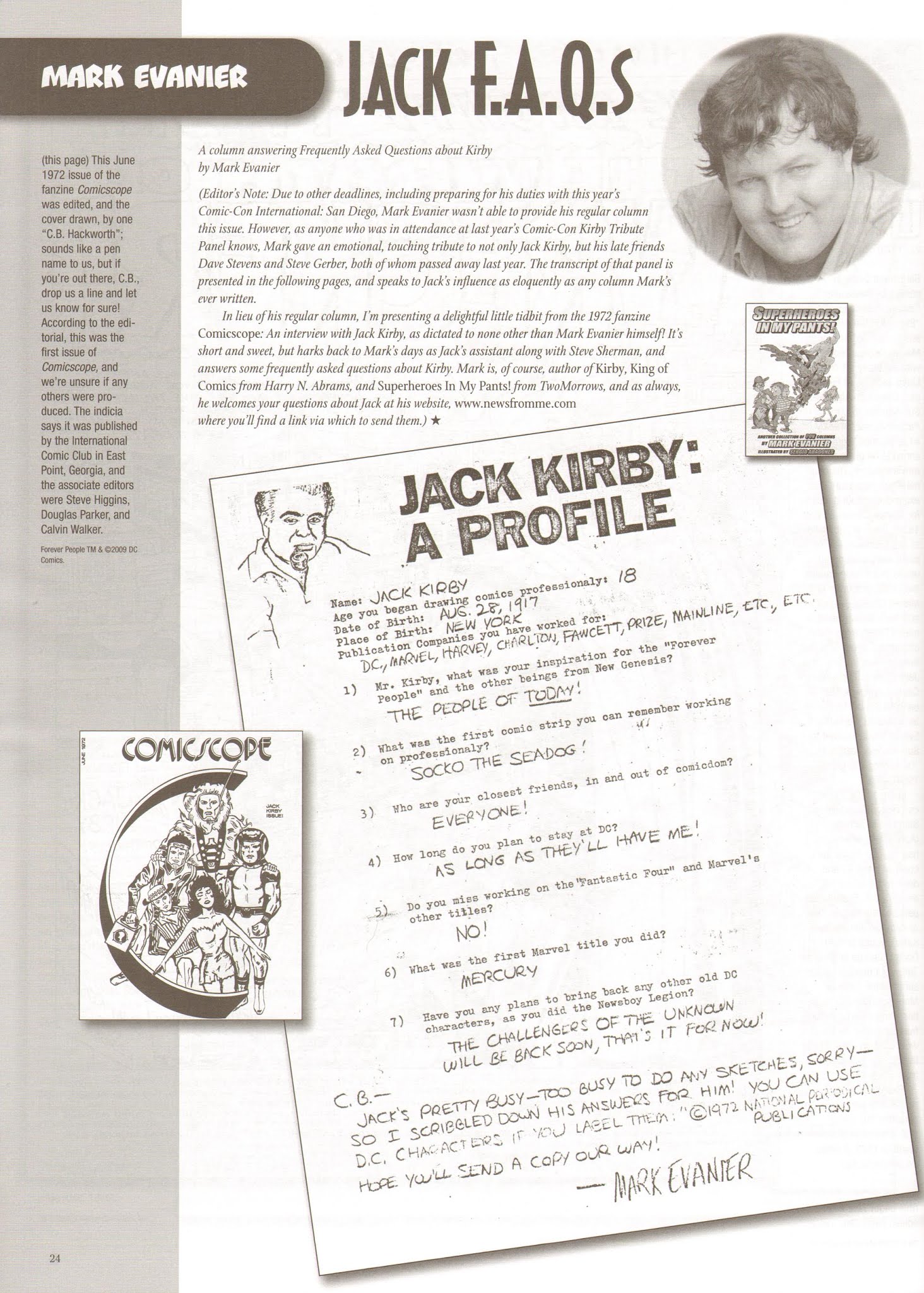 Read online The Jack Kirby Collector comic -  Issue #53 - 25