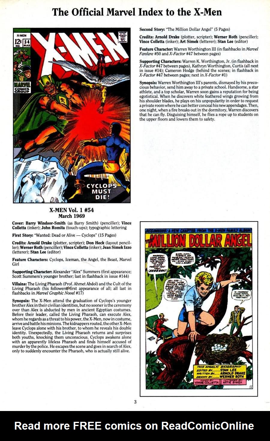 Read online The Official Marvel Index To The X-Men (1994) comic -  Issue #2 - 5